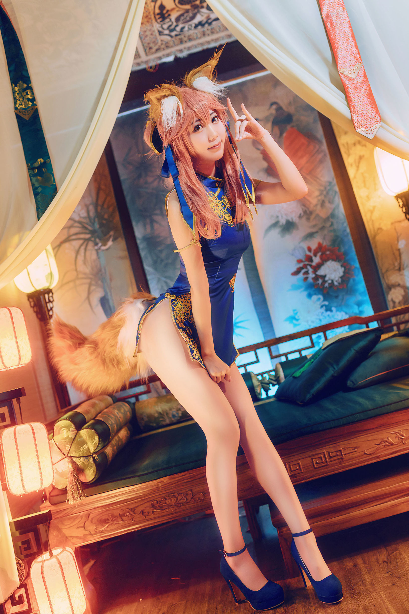 Cosplay写真] 人気のコスプレイヤー黒川 - 玉藻前真愛