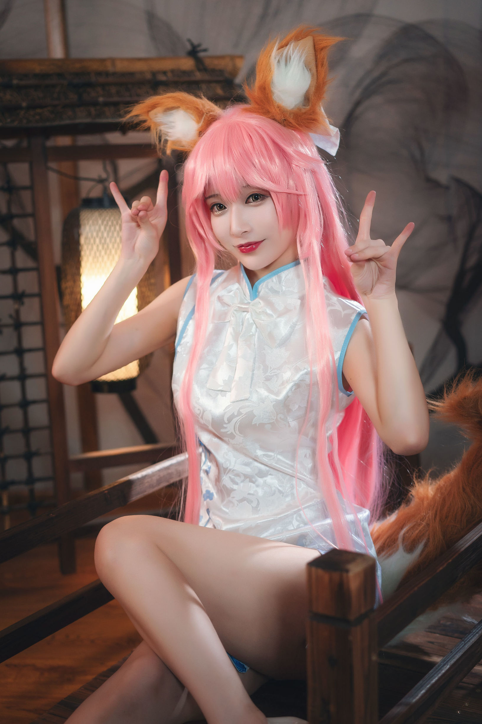 Cosplay Photos] Anime Blogger Tieban Shao Guiwu w - Tamamo-no-Mae Qipao