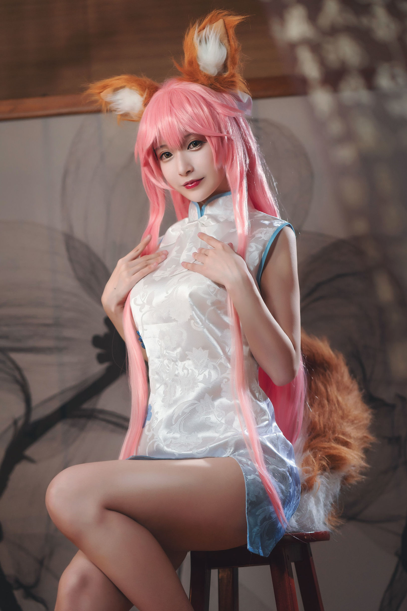 Cosplay照片] 動漫博主鐵板燒鬼舞w - 玉藻前 旗袍