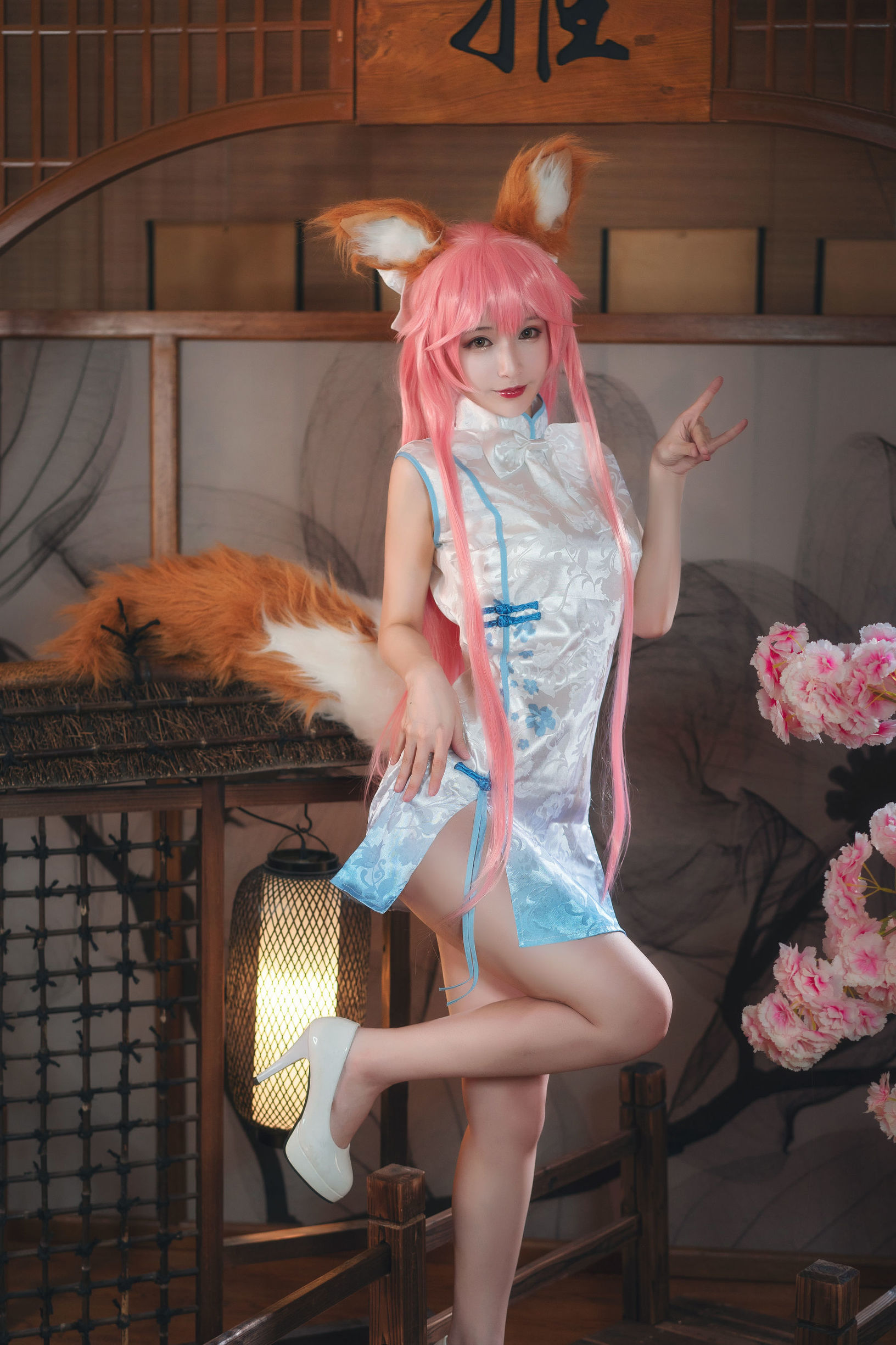 Cosplay Photos] Anime Blogger Tieban Shao Guiwu w - Tamamo-no-Mae Qipao