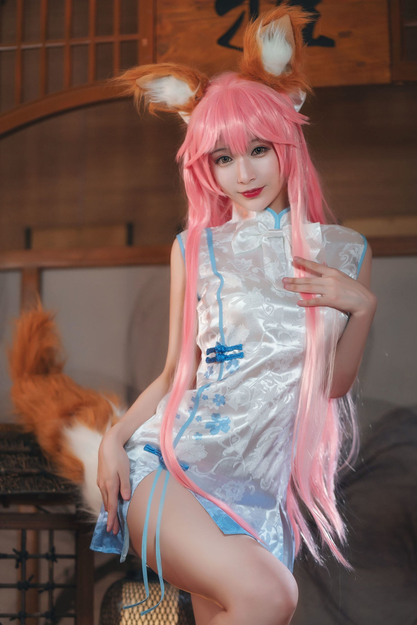 Cosplay Photos] Anime Blogger Tieban Shao Guiwu w - Tamamo-no-Mae Qipao