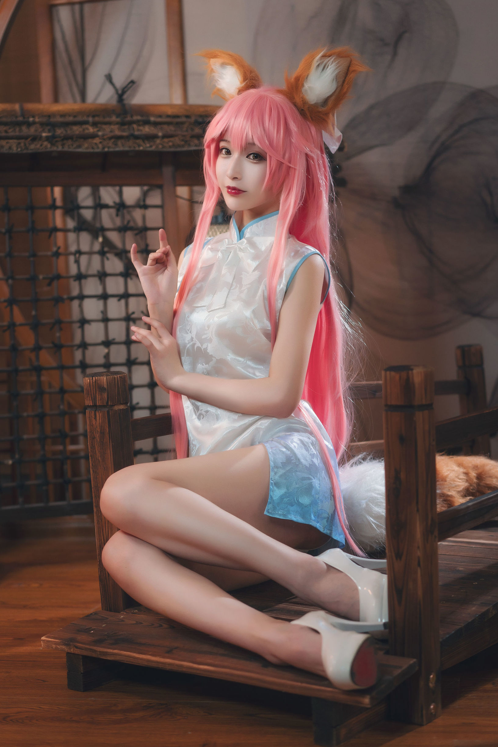 Cosplay Photos] Anime Blogger Tieban Shao Guiwu w - Tamamo-no-Mae Qipao