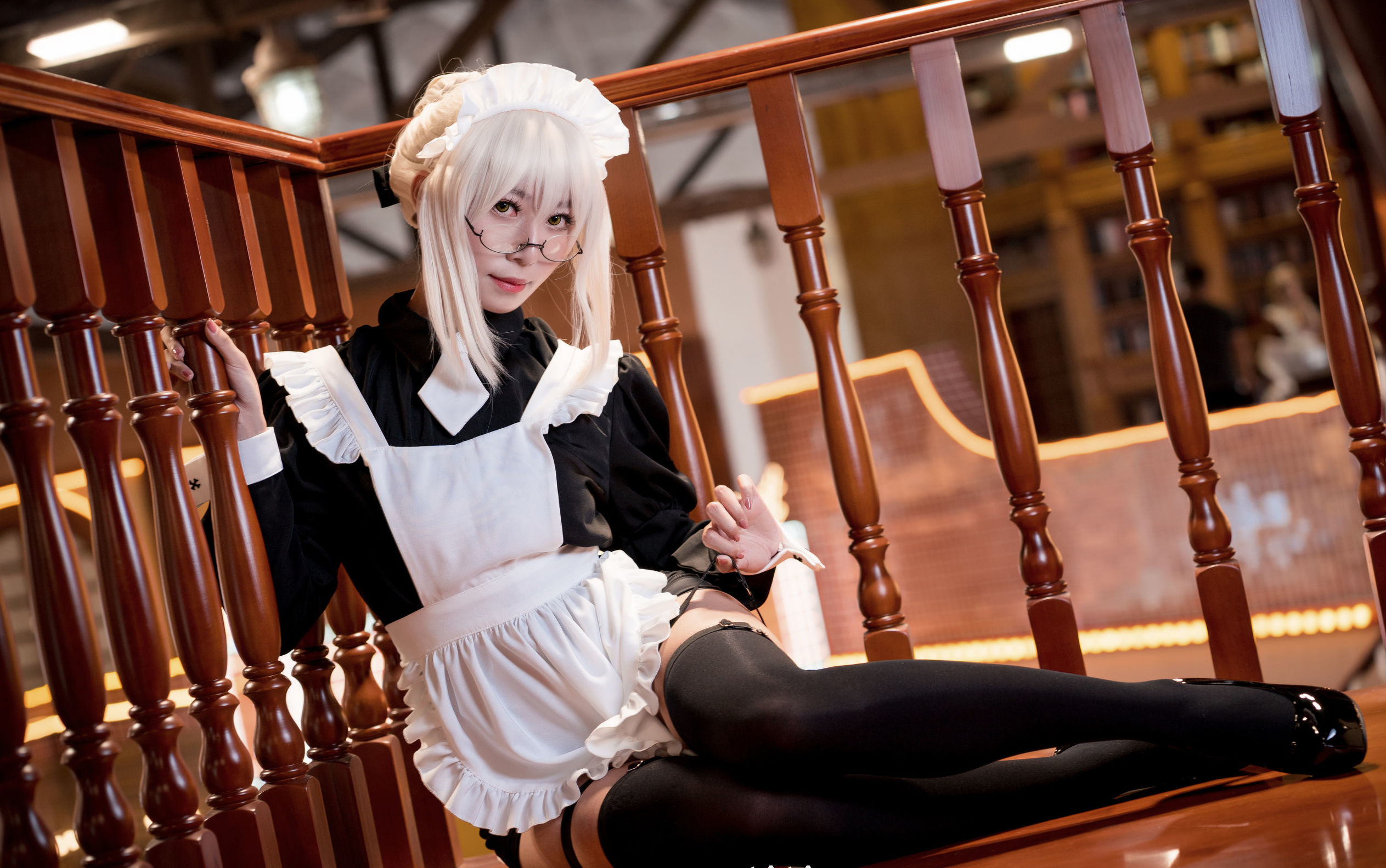 コスプレ写真] アニメブロガーMoneyレイレイ - 95式玉玲珑-黒呆メイド
