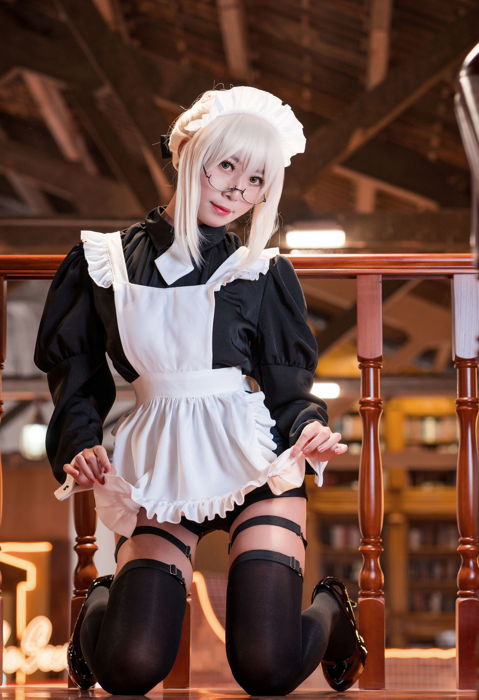 コスプレ写真] アニメブロガーMoneyレイレイ - 95式玉玲珑-黒呆メイド