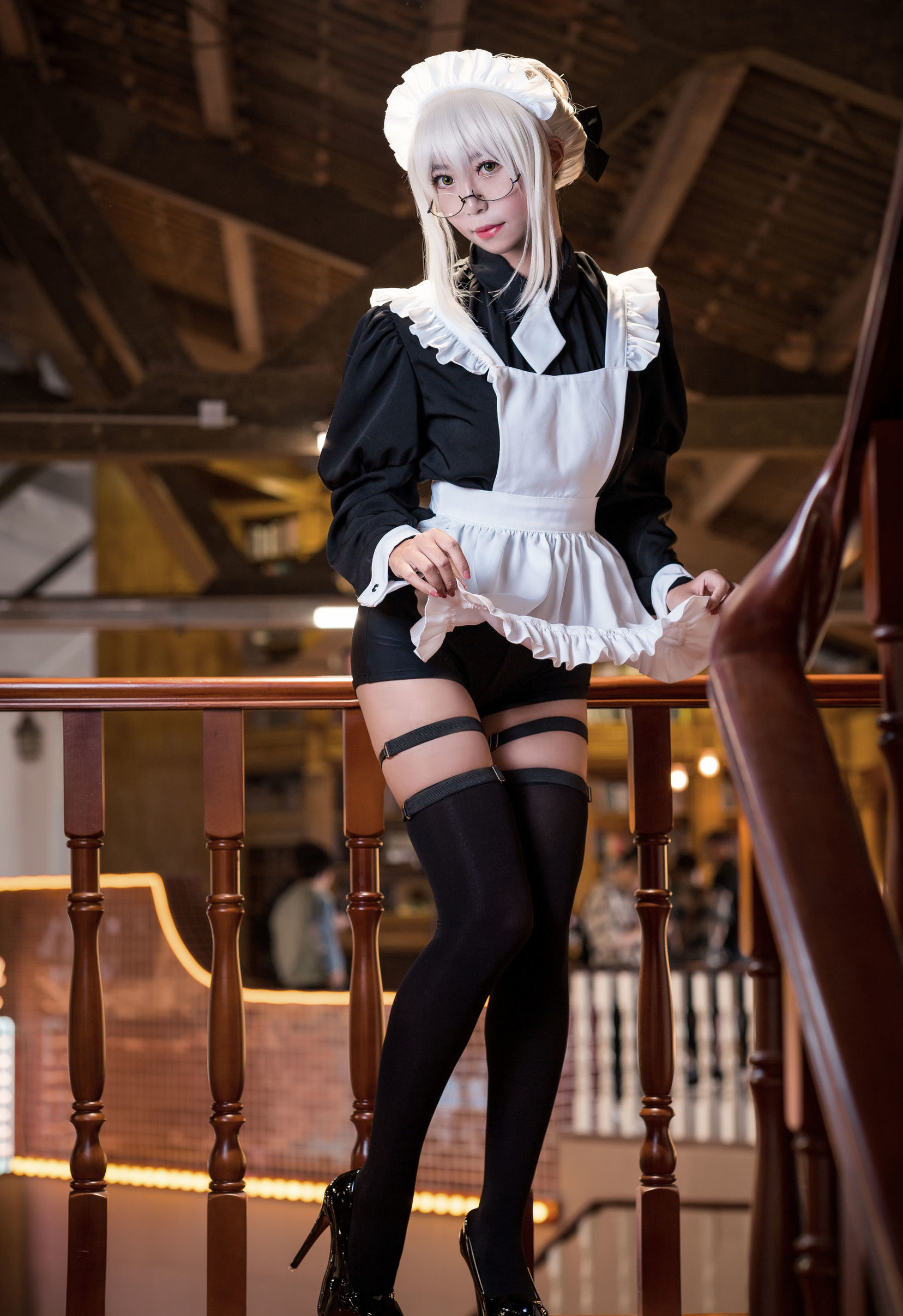Cosplay寫真] 動漫博主Money冷冷 - 95式玉玲瓏-黑呆女僕