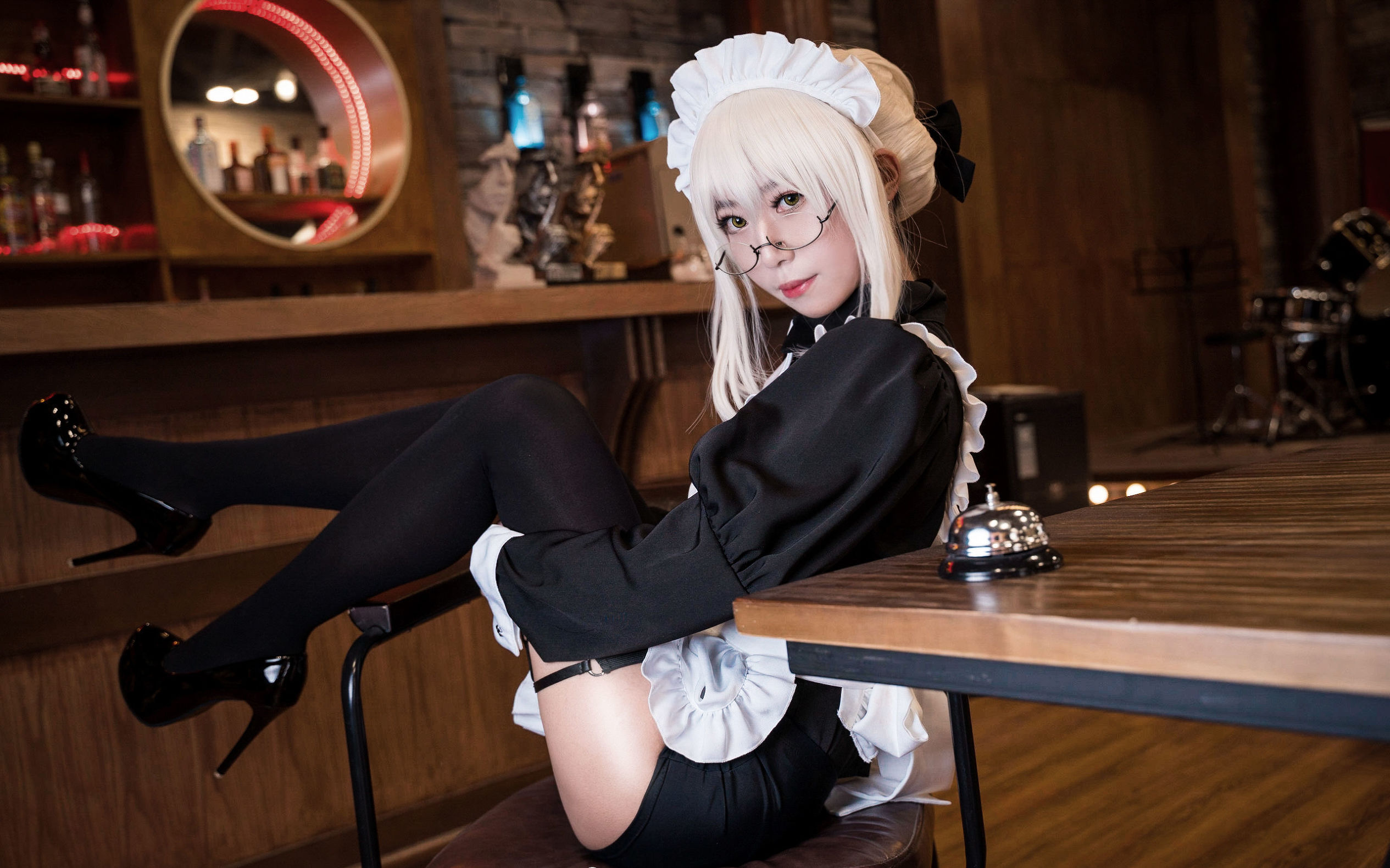 コスプレ写真] アニメブロガーMoneyレイレイ - 95式玉玲珑-黒呆メイド