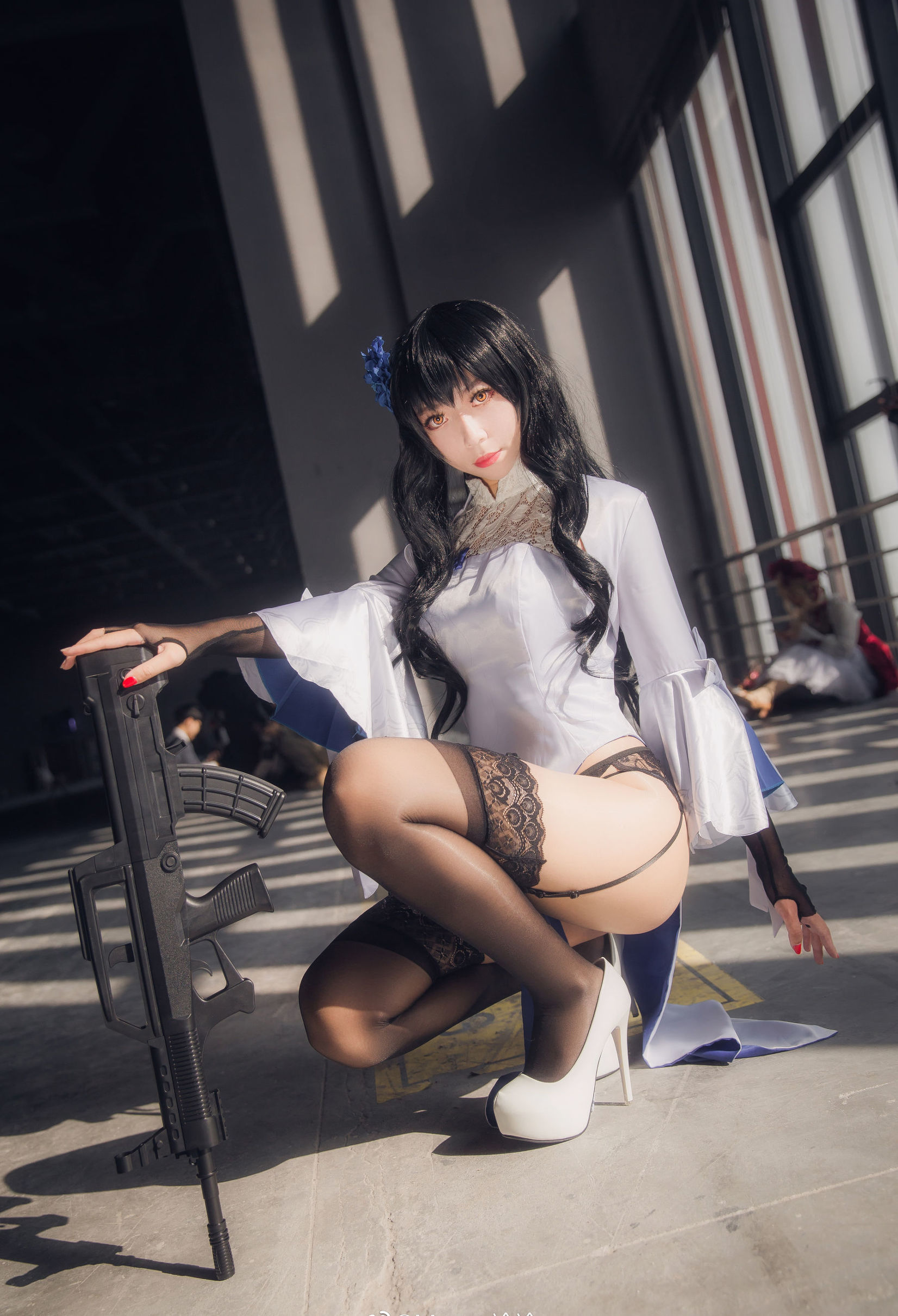 Cosplay寫真] 動漫博主Money冷冷 - 95式玉玲瓏-黑呆女僕