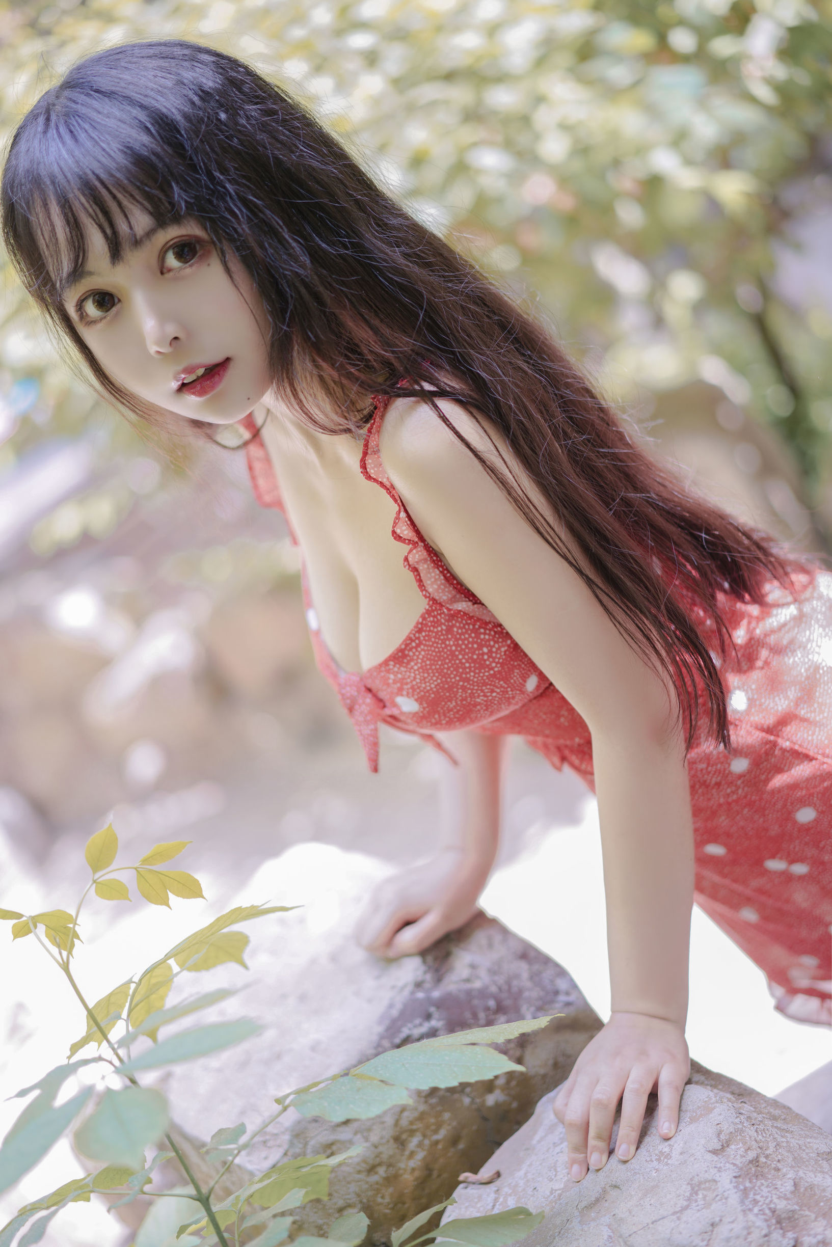 コスプレ写真] 大きな瞳の可愛い黒猫猫OvO - いちご