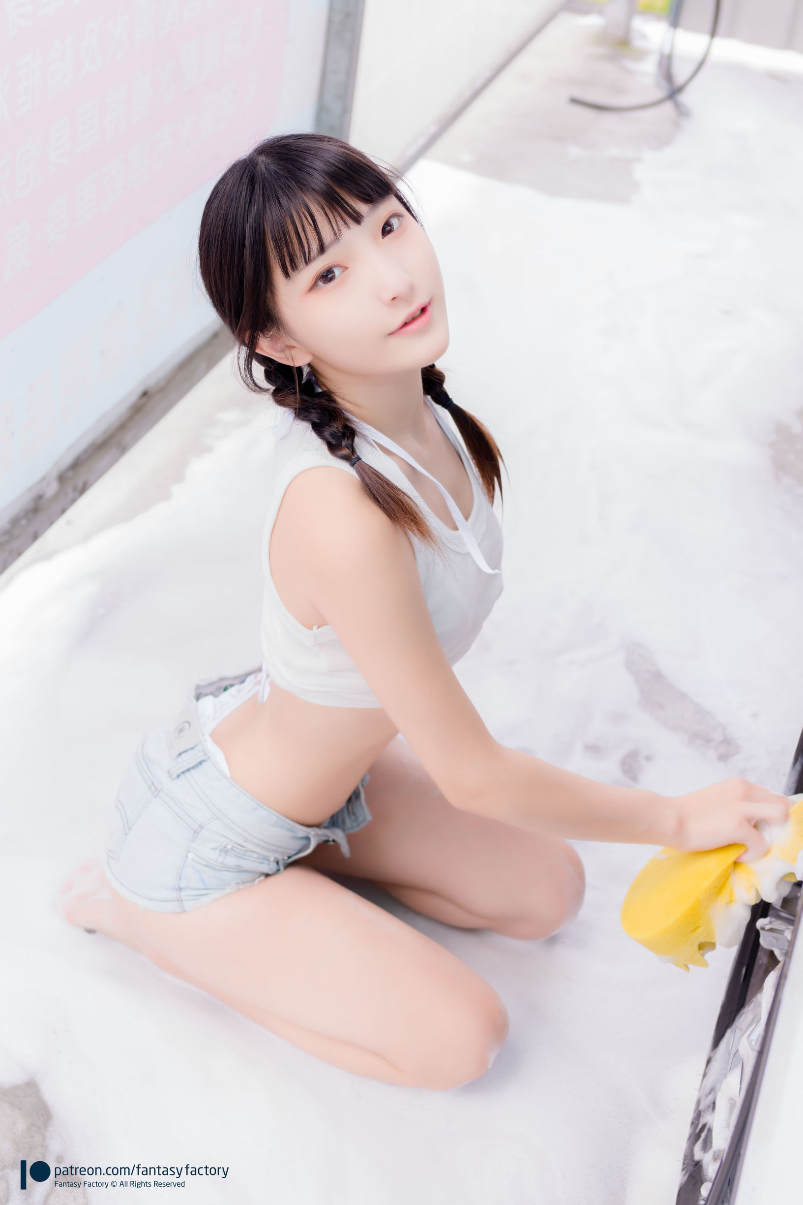 コスプレ写真] 小丁 《ファンタジー ファクトリー》 - 2019年7月 JK セクシー チャイナドレス