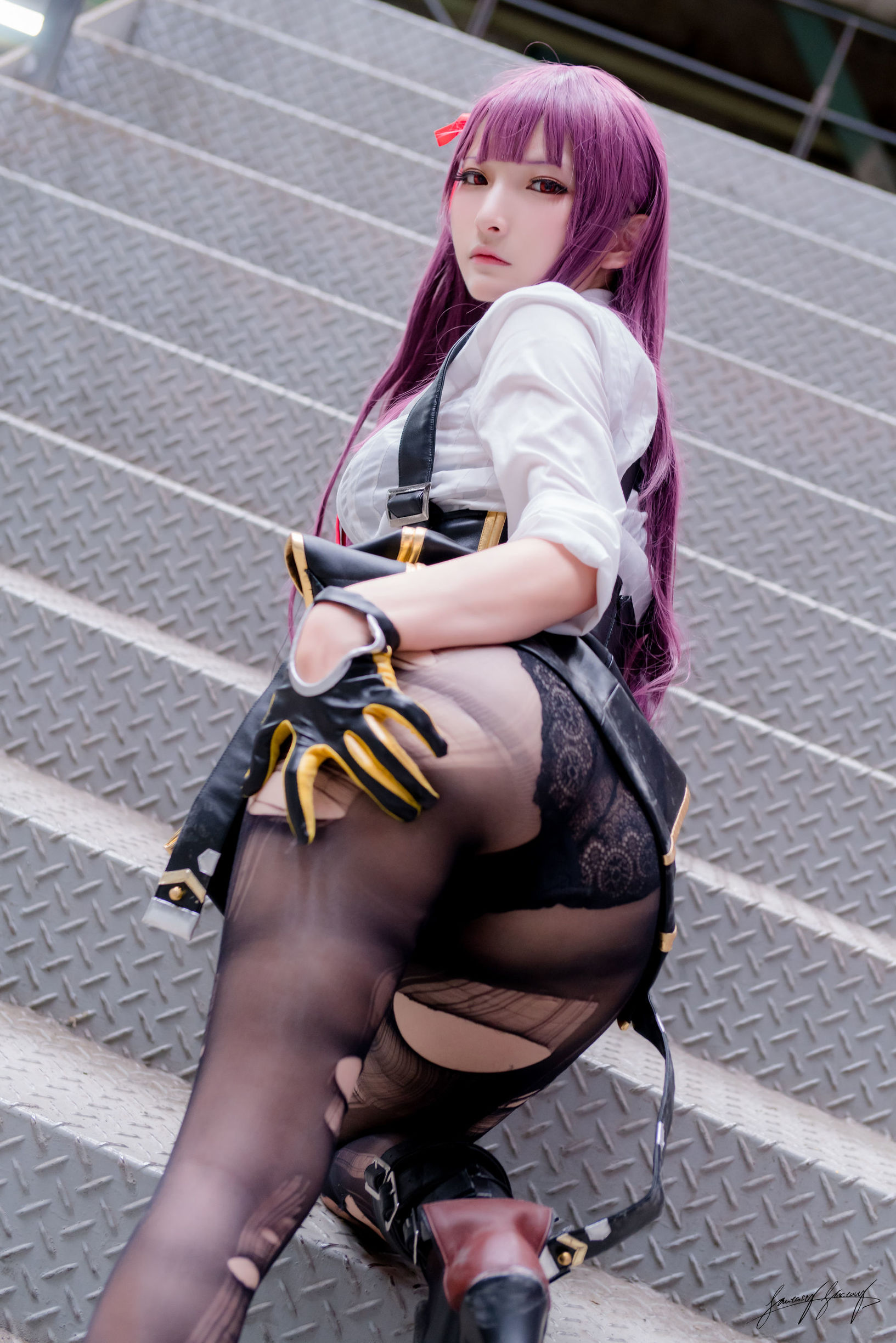 コスプレ写真] 小丁 《ファンタジー ファクトリー》 - 2019年7月 JK セクシー チャイナドレス