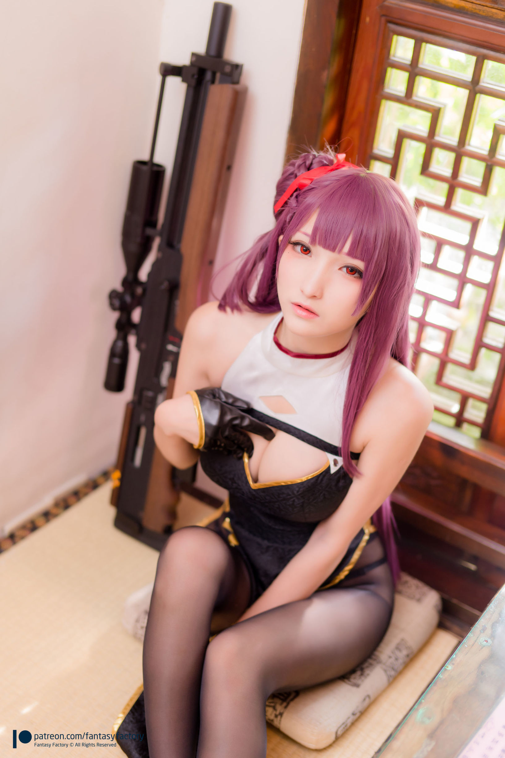 コスプレ写真] 小丁 《ファンタジー ファクトリー》 - 2019年7月 JK セクシー チャイナドレス
