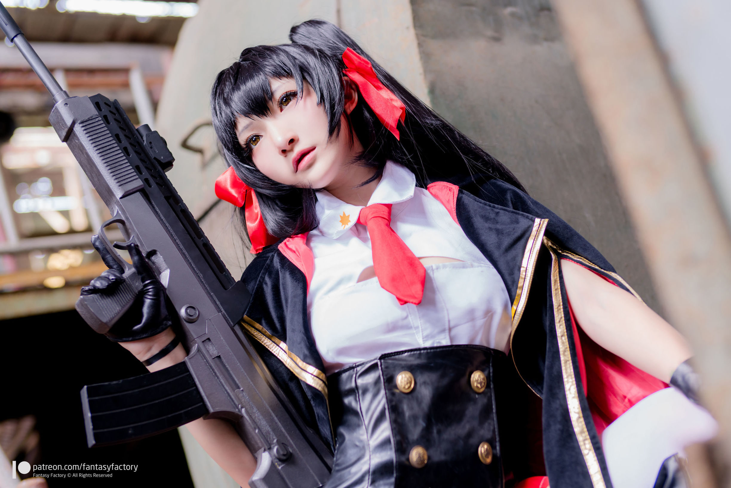 Cosplay Ảnh] Tiểu Đinh 《Fantasy Factory》 - 2019.08 Dưới nước Tất đen Cô gái hàng xóm