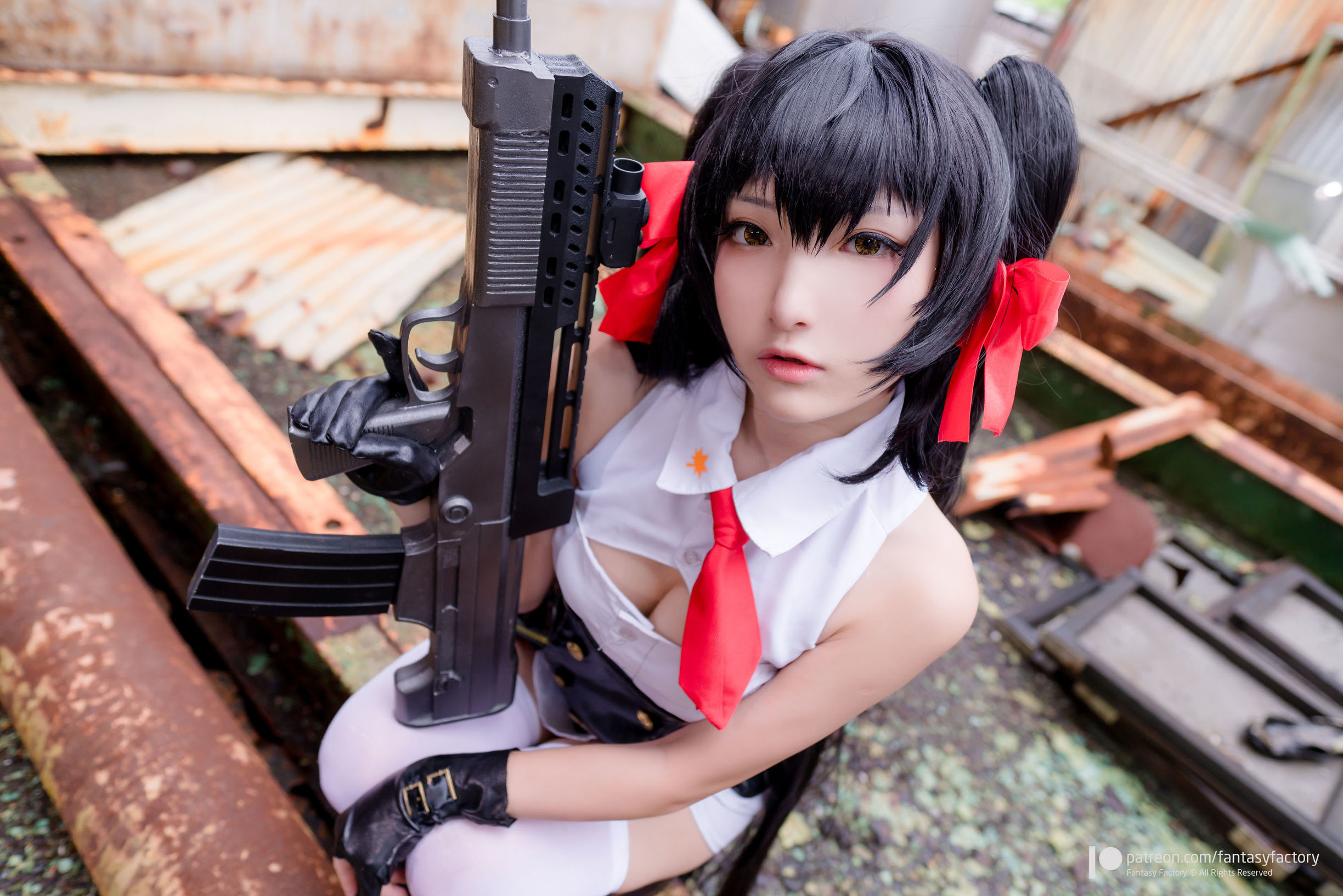 Cosplay写真] ショウディン 『Fantasy Factory』 - 2019年8月 水底 黒ストッキング 隣家の少女