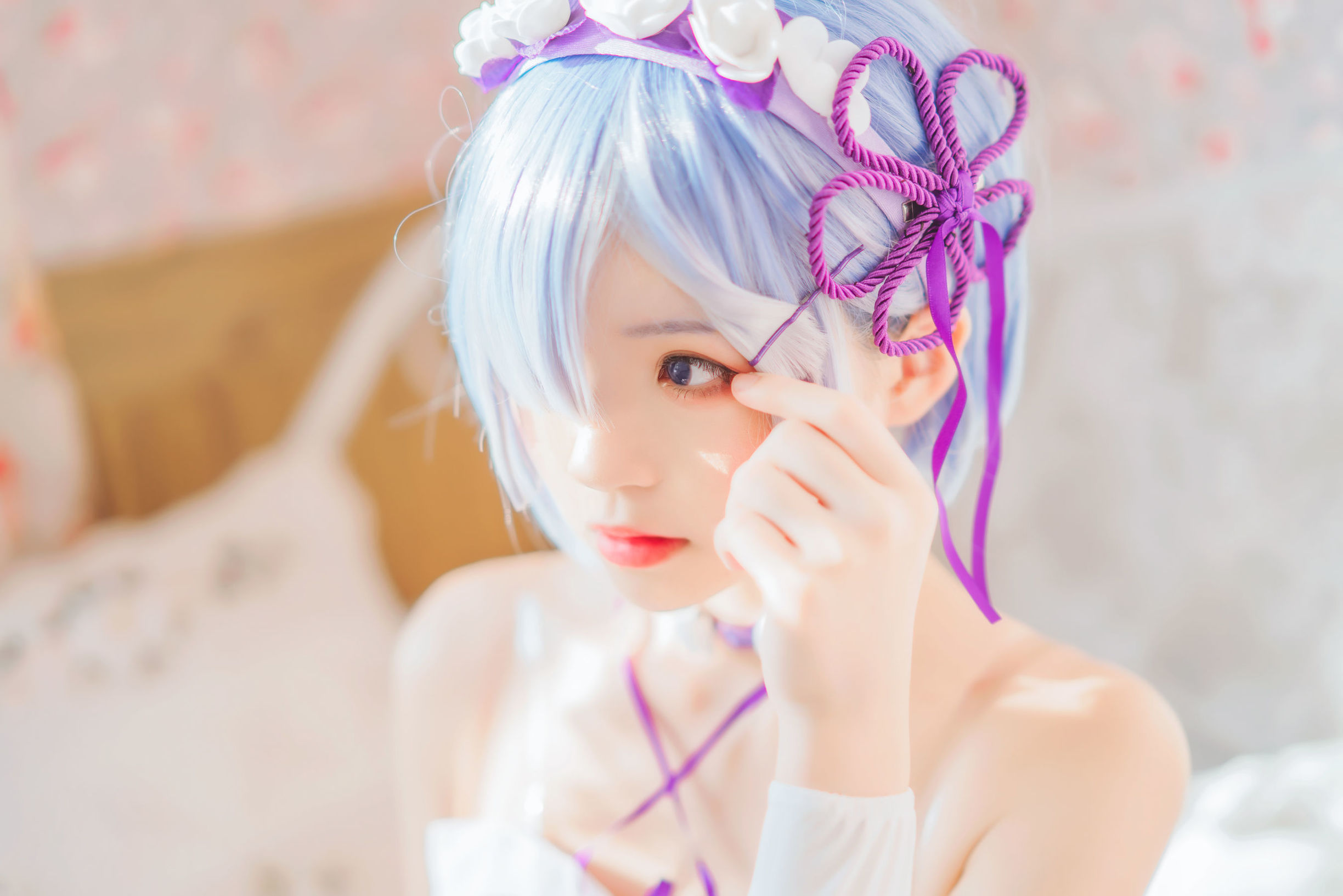 Cosplay Ảnh] Sakuto Nya - Rem Váy Ngủ