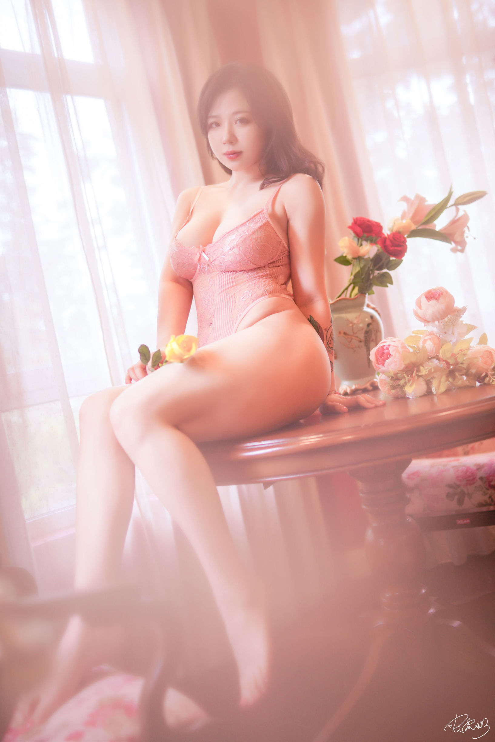 Cosplay寫真] 皮皮奶可可愛了啦 - 復古連體