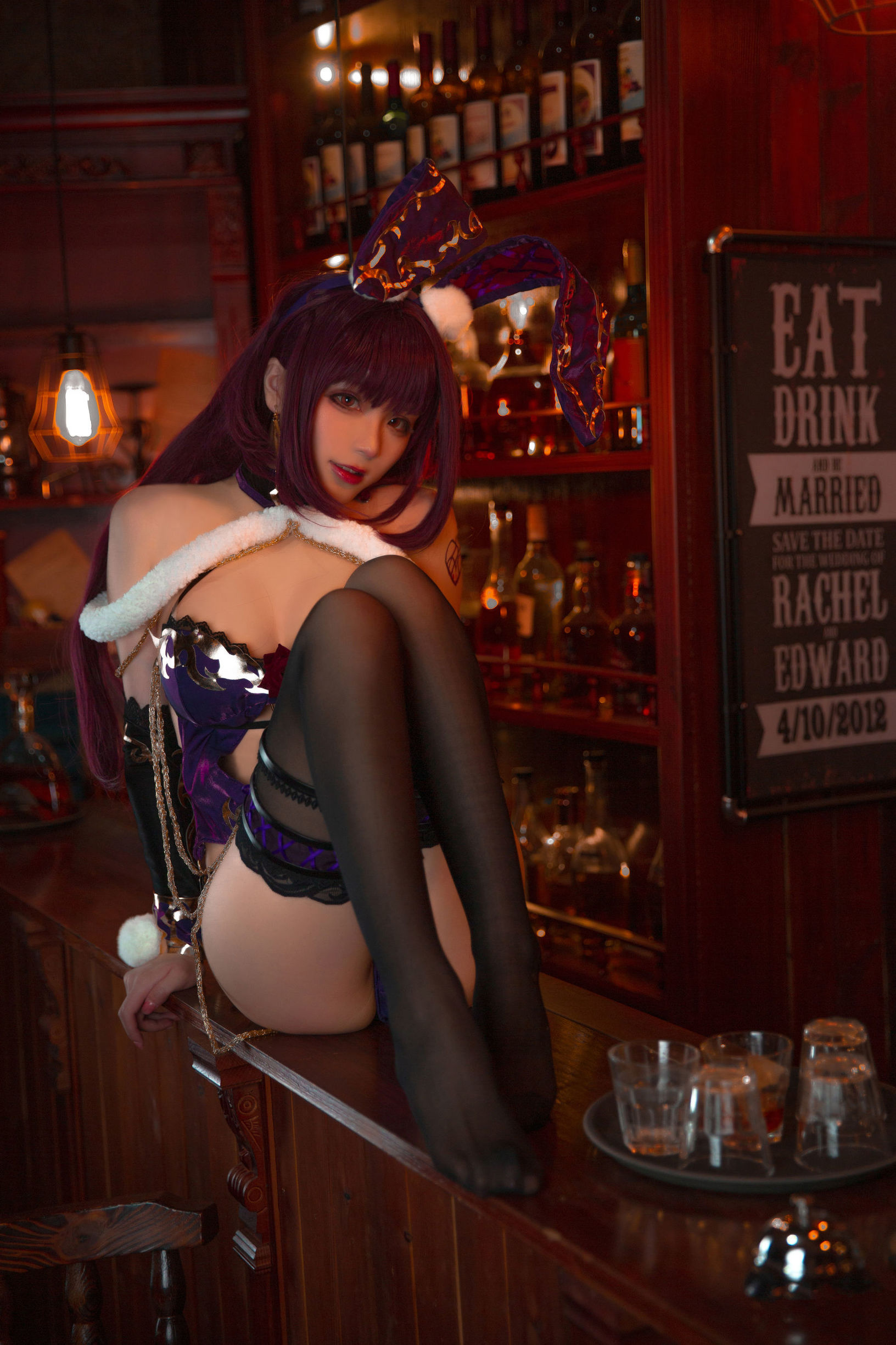 Cosplay ảnh] Khởi Tư Khối Wii - Scáthach Thỏ Nữ Lang
