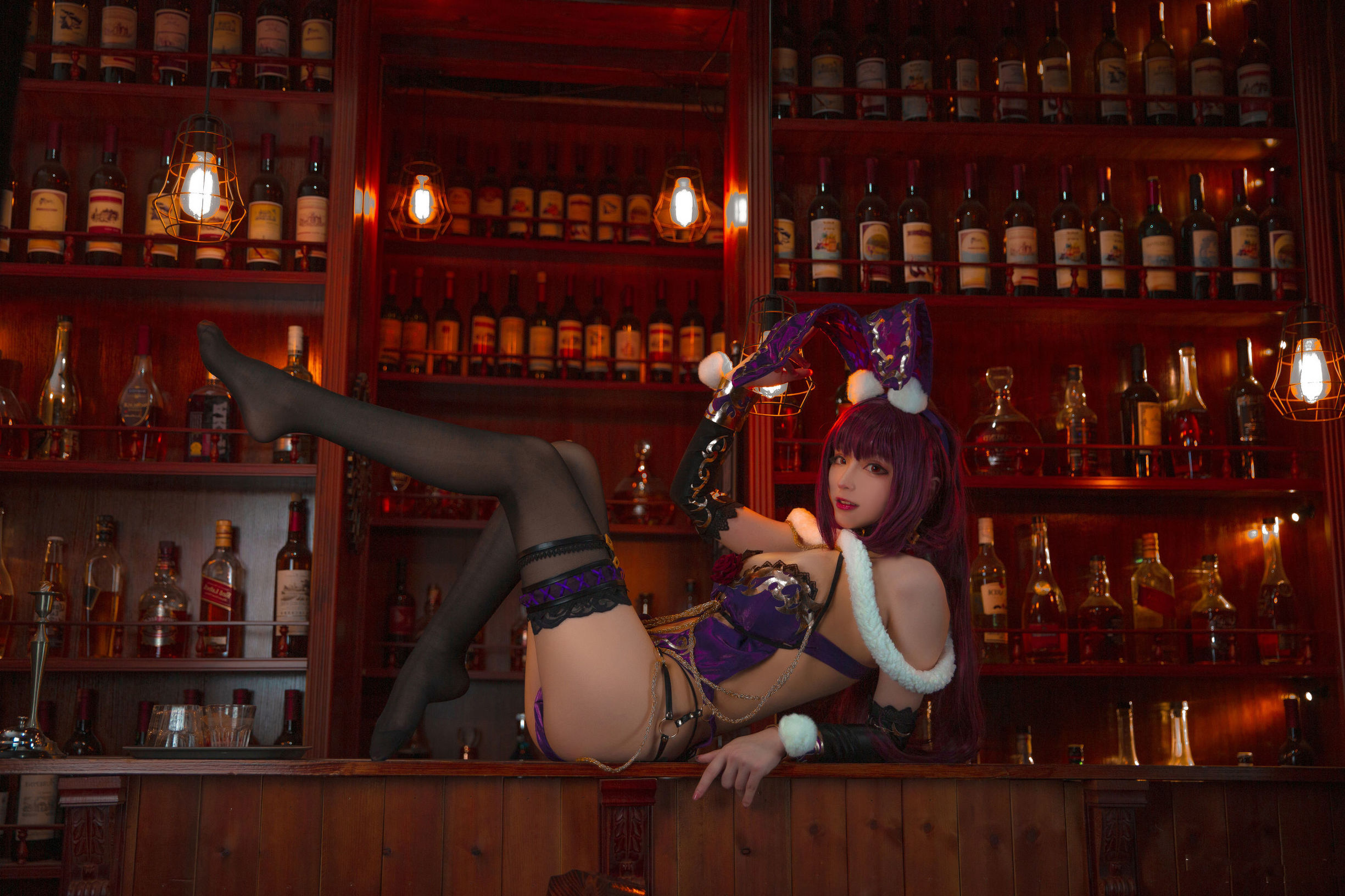 Cosplay ảnh] Khởi Tư Khối Wii - Scáthach Thỏ Nữ Lang