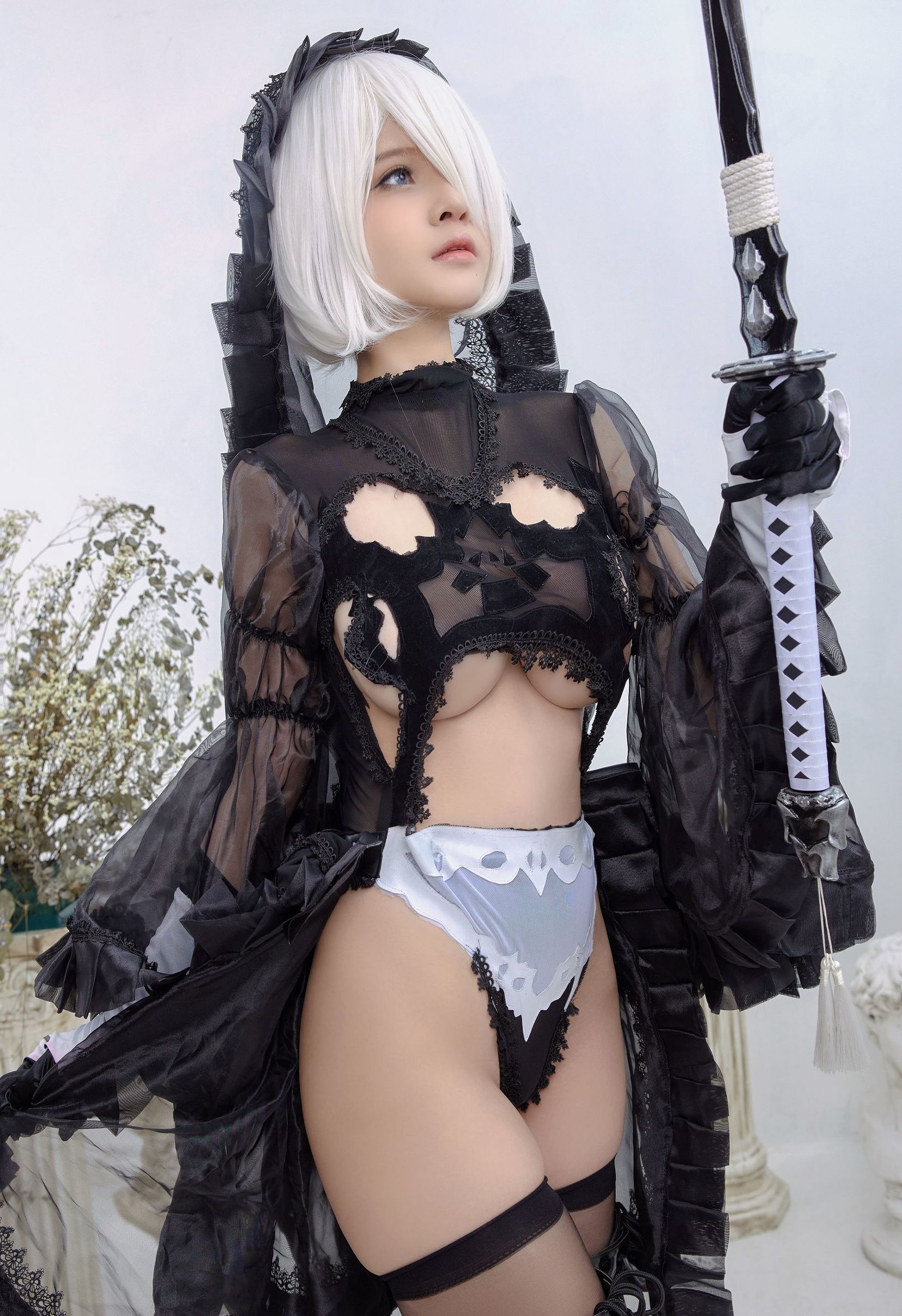 コスプレ写真] Azamiの福利 - 2Bブラックドレス