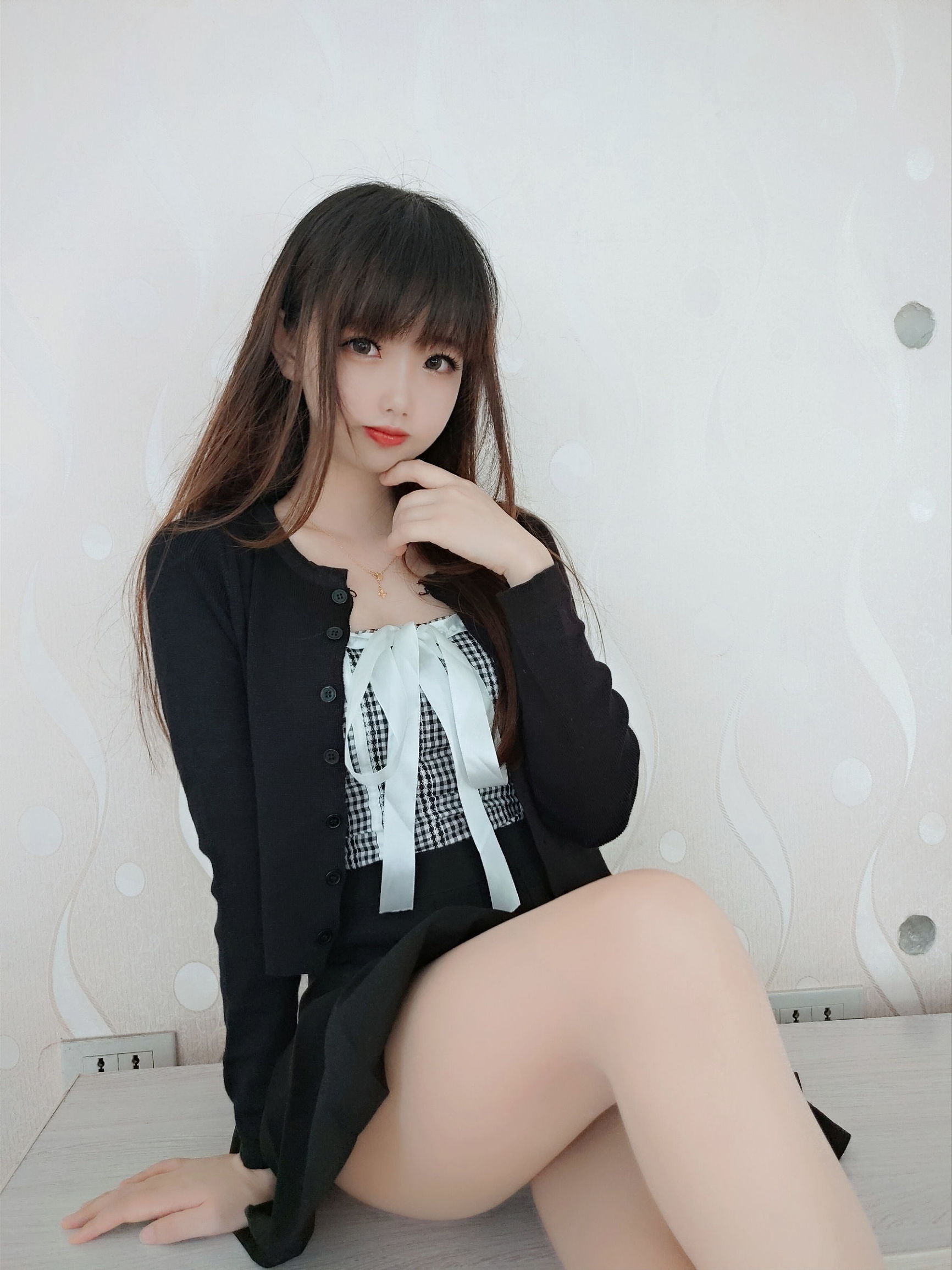 코스프레 사진] 코스 아가씨 설기 - 망사 스타킹 원피스