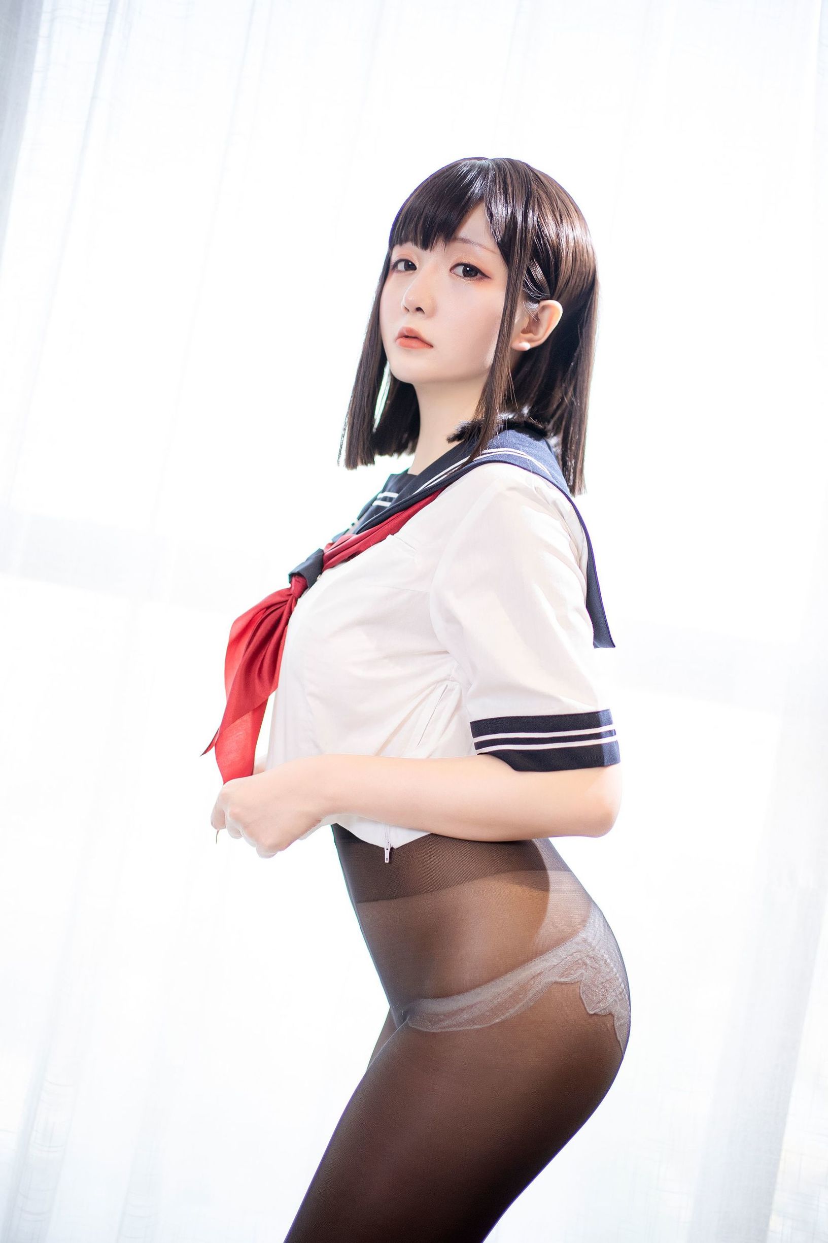 Cosplay寫真] Coser小姐姐星之迟迟 - JK生活貼身採訪