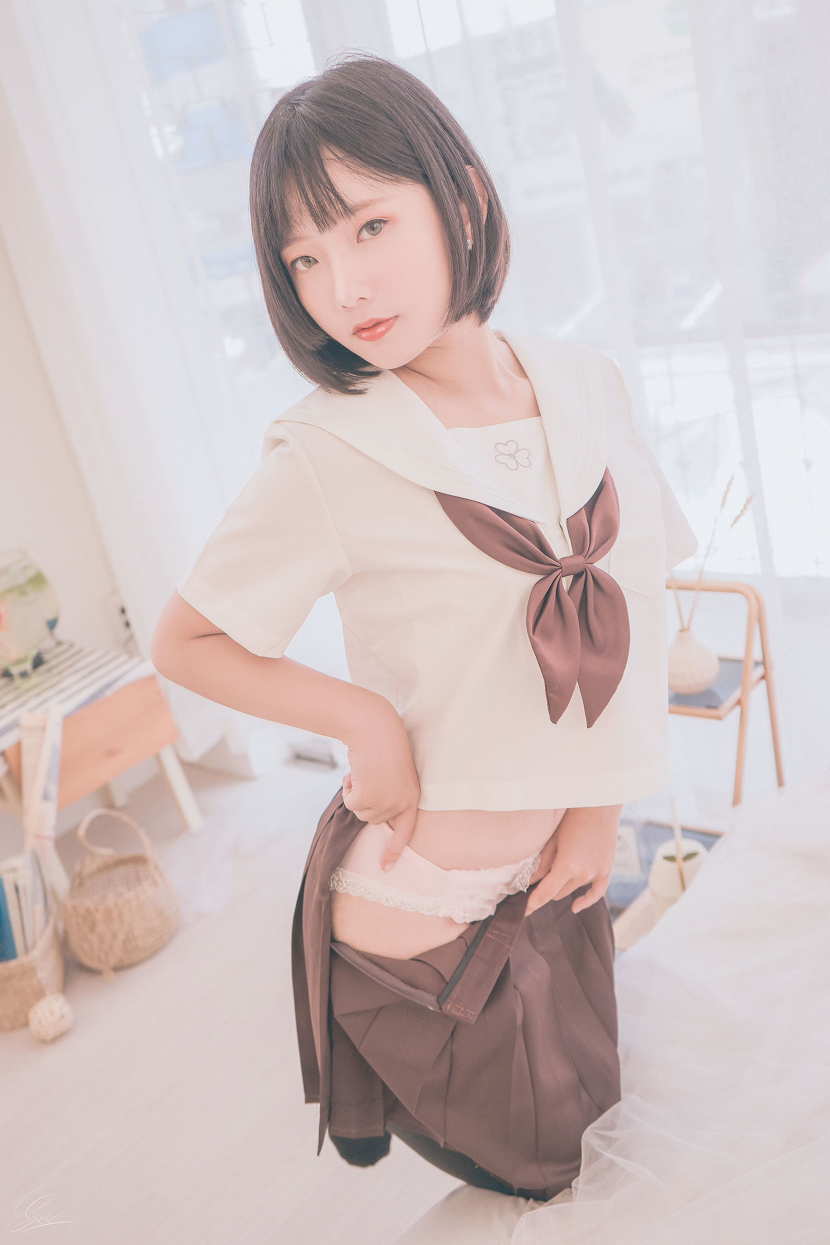 Cosplay Photo] Messie Huang - Birthday School Uniform