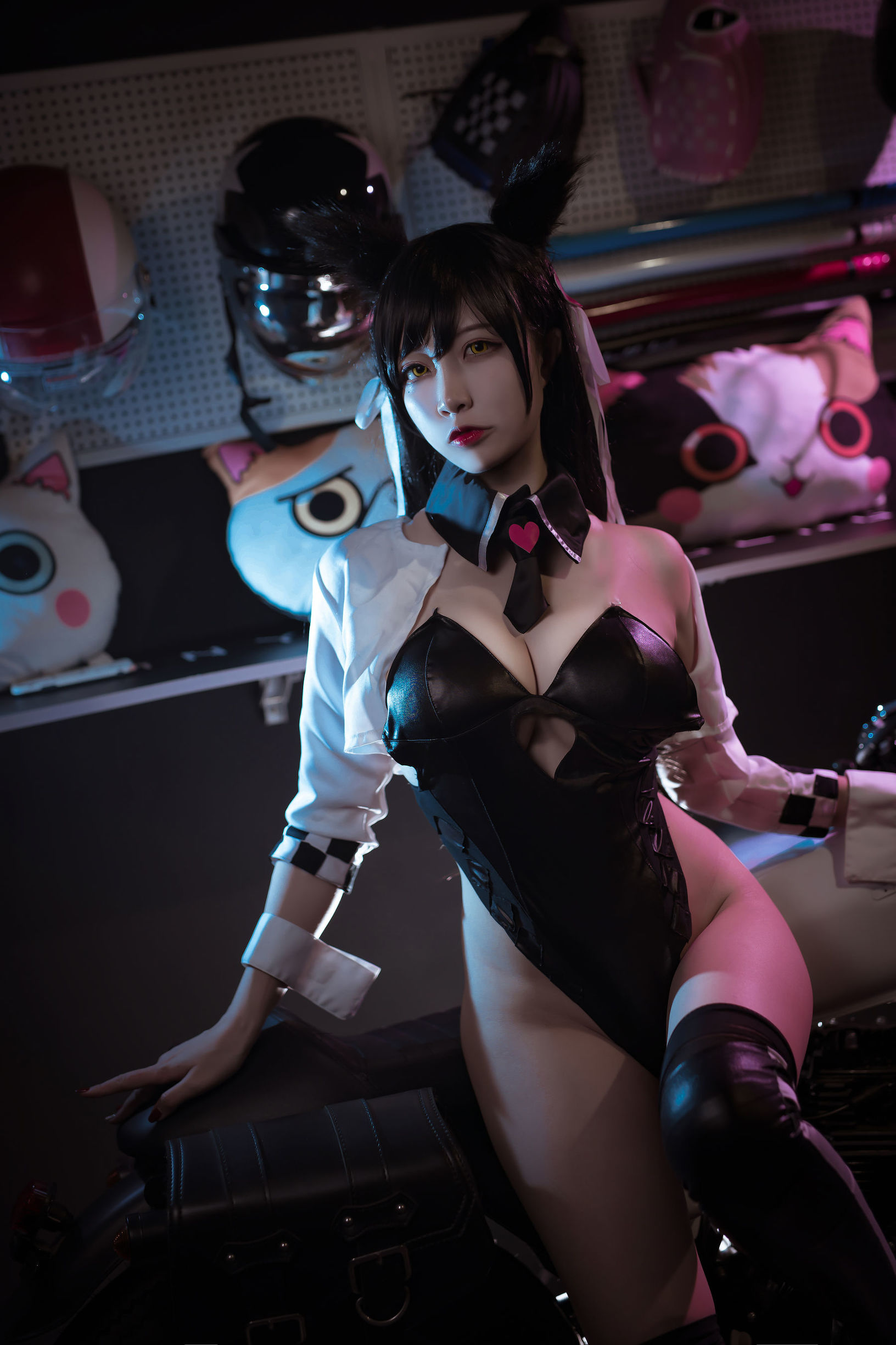 코스플레이 사진] 인기 Coser 이사 Nisa - 견의 가족의 아줄 레인 아타고 동인 레이싱