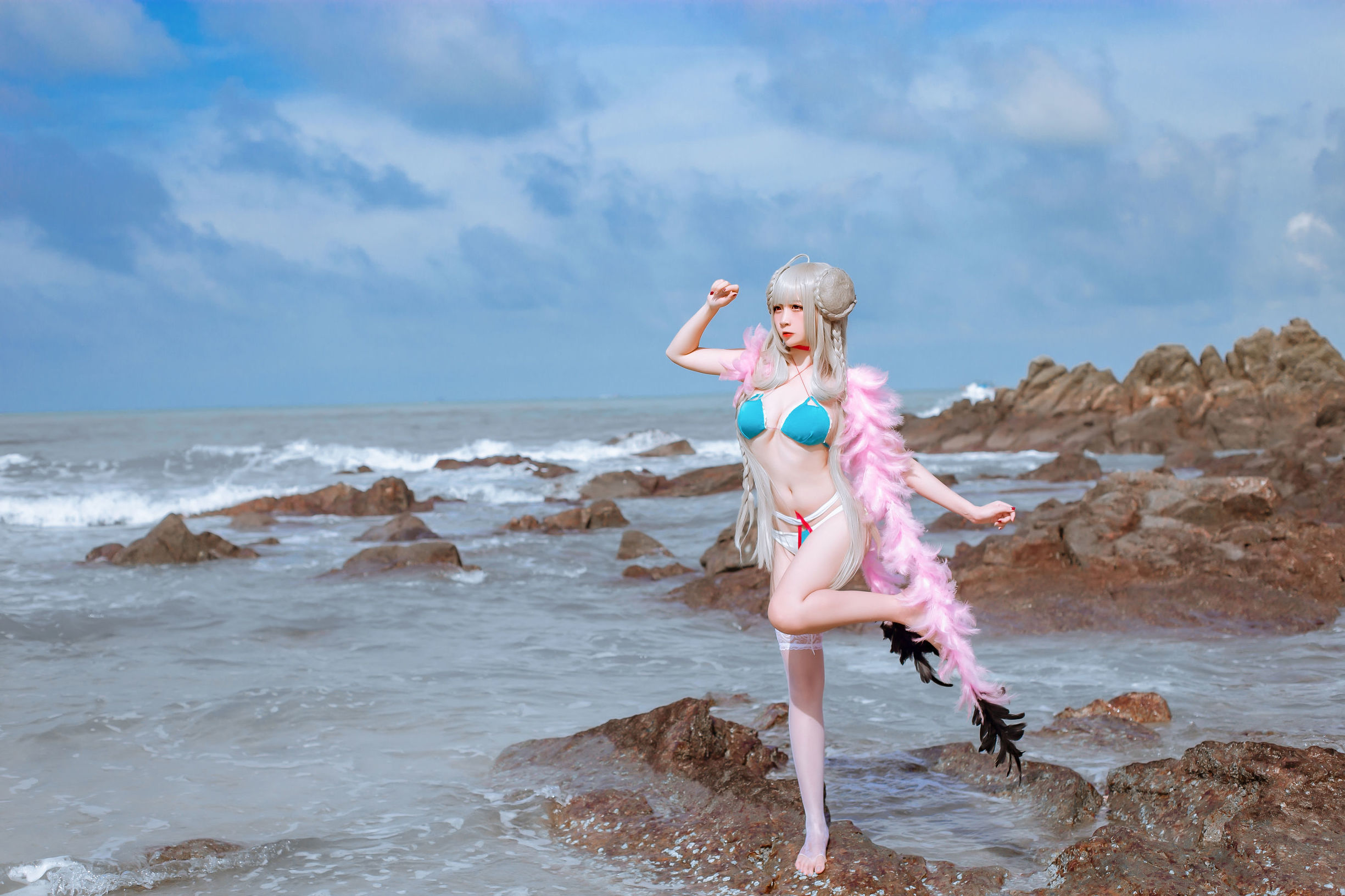 Cosplay寫真] 人氣Coser二佐Nisa - 碧藍航線泳裝