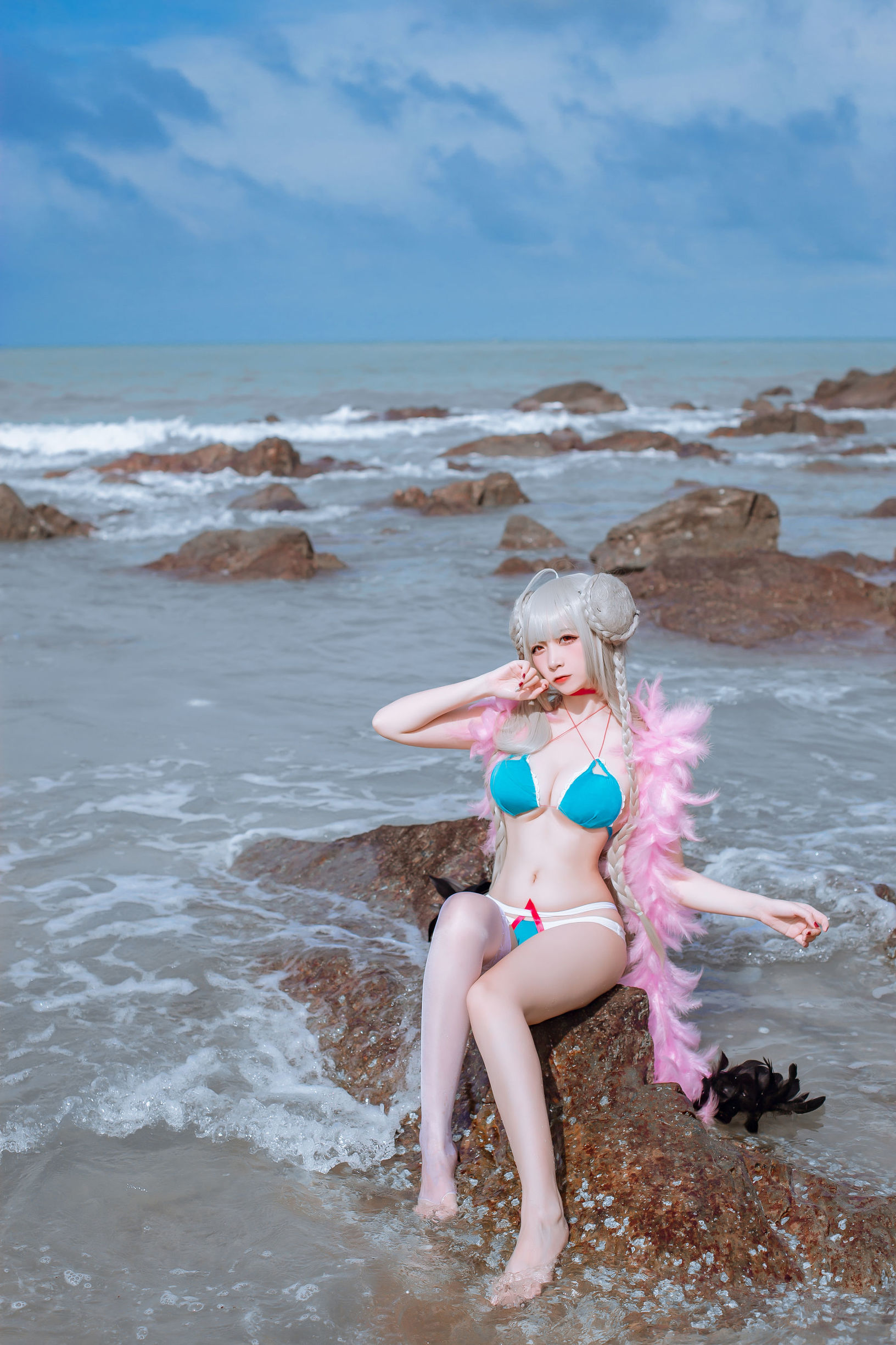 Cosplay寫真] 人氣Coser二佐Nisa - 碧藍航線泳裝