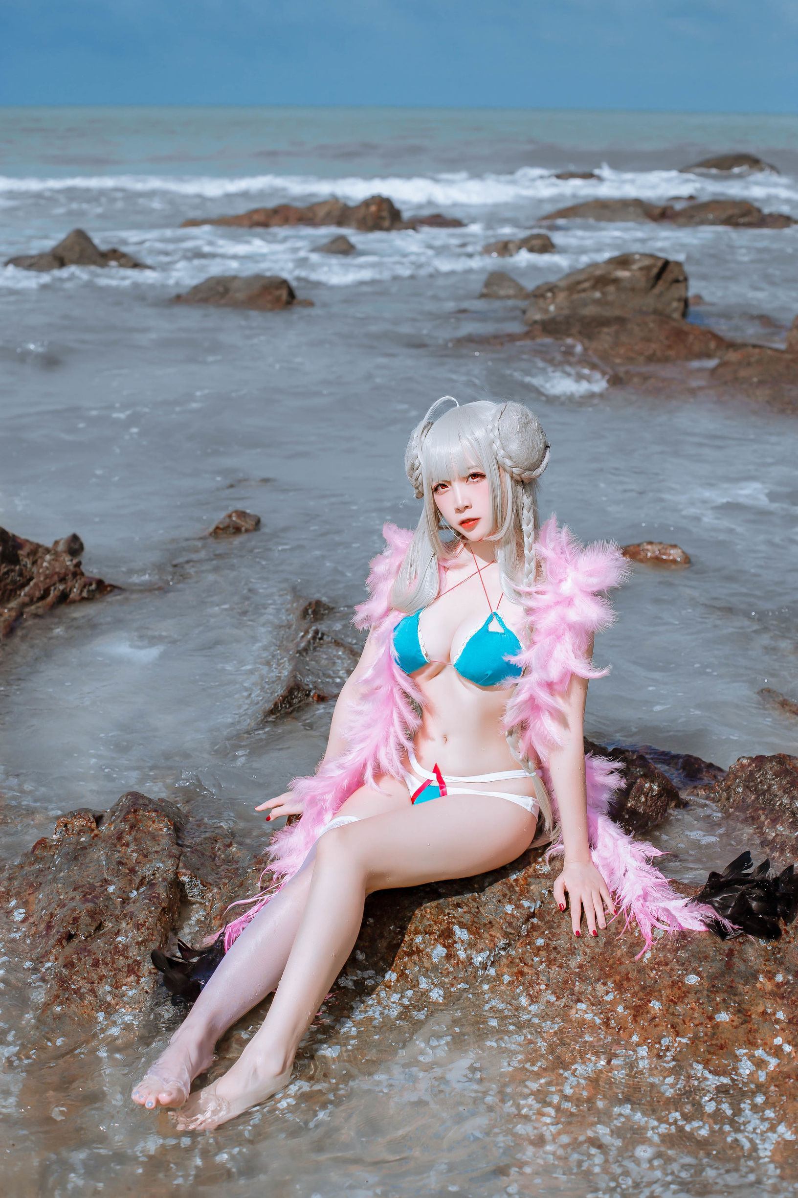 Cosplay寫真] 人氣Coser二佐Nisa - 碧藍航線泳裝