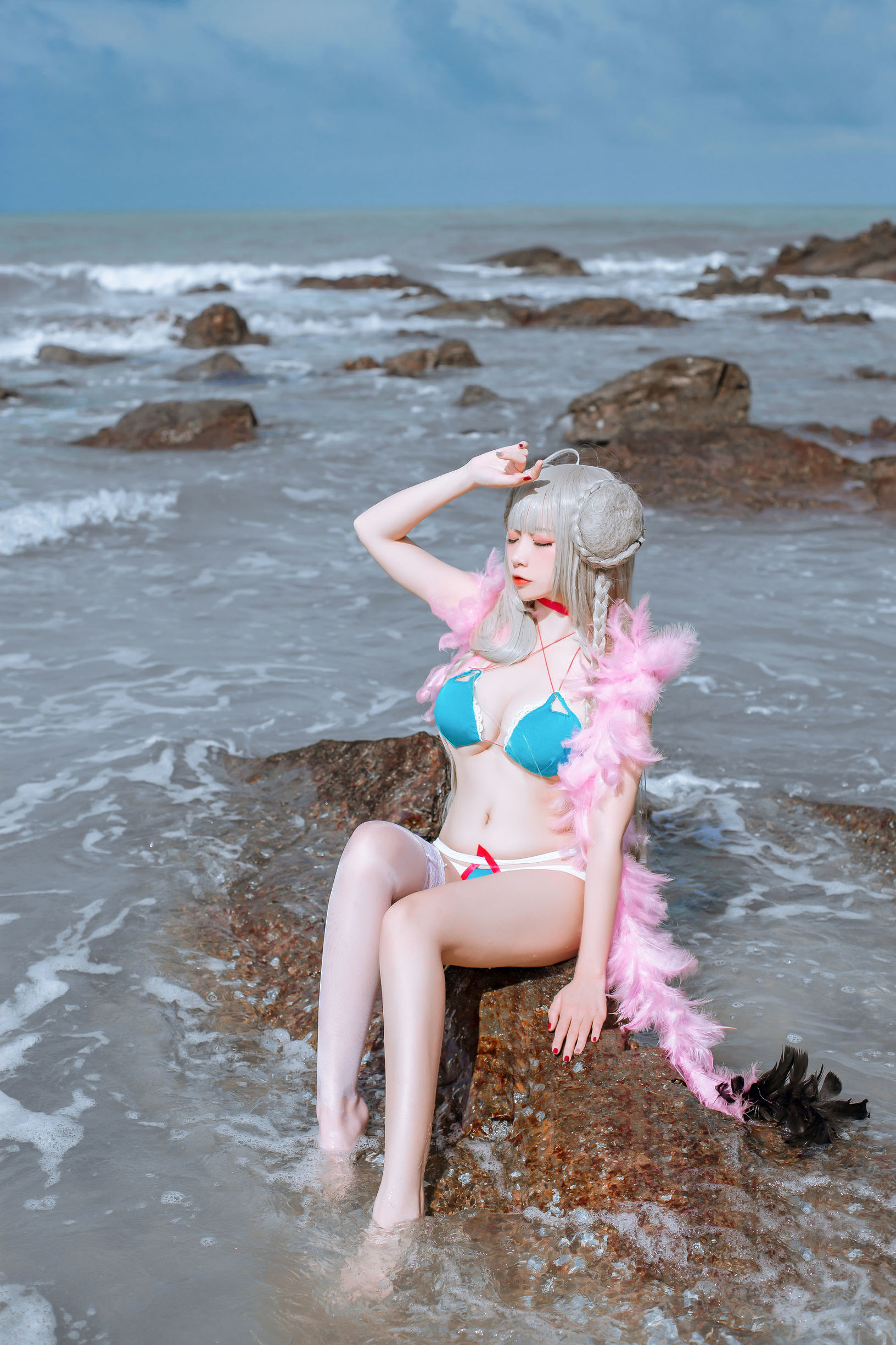 Cosplay寫真] 人氣Coser二佐Nisa - 碧藍航線泳裝