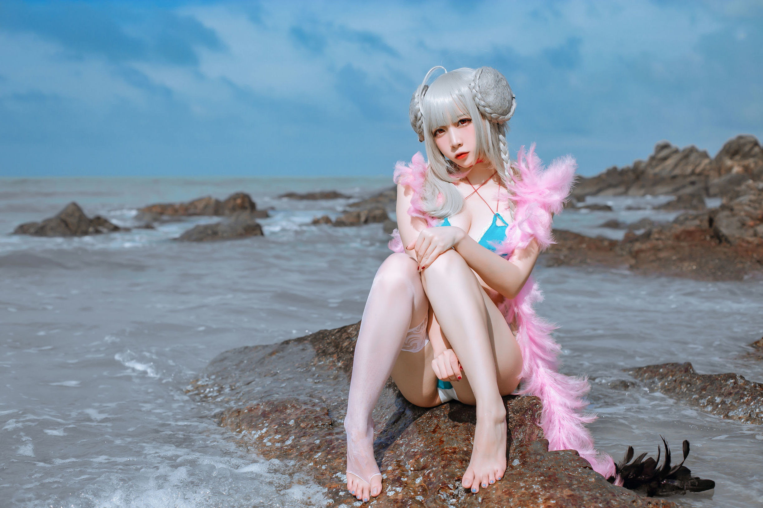 Cosplay寫真] 人氣Coser二佐Nisa - 碧藍航線泳裝