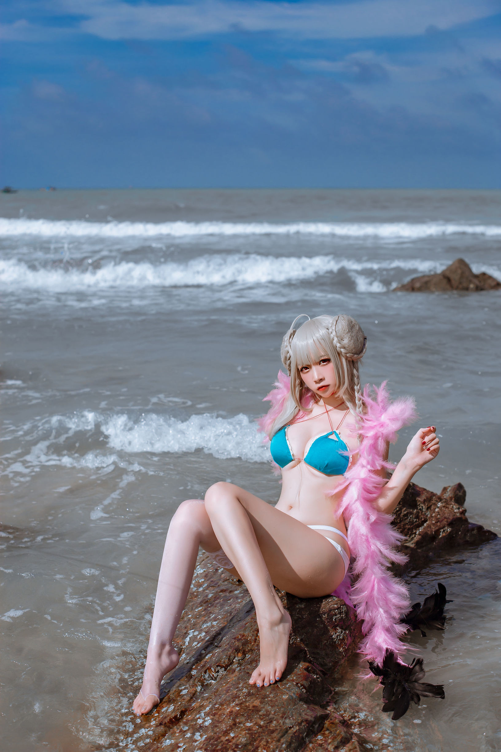 Cosplay寫真] 人氣Coser二佐Nisa - 碧藍航線泳裝