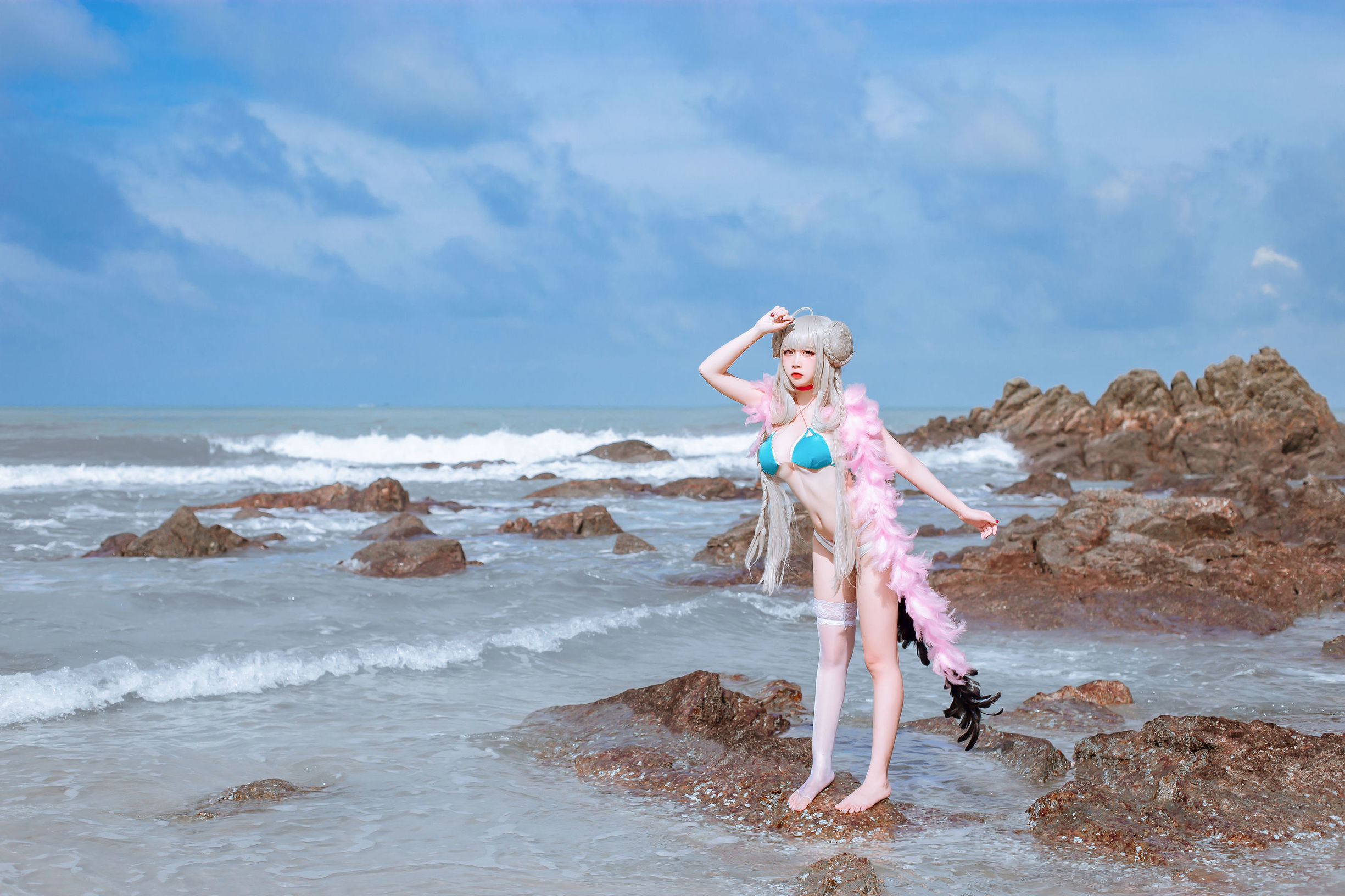 Cosplay寫真] 人氣Coser二佐Nisa - 碧藍航線泳裝