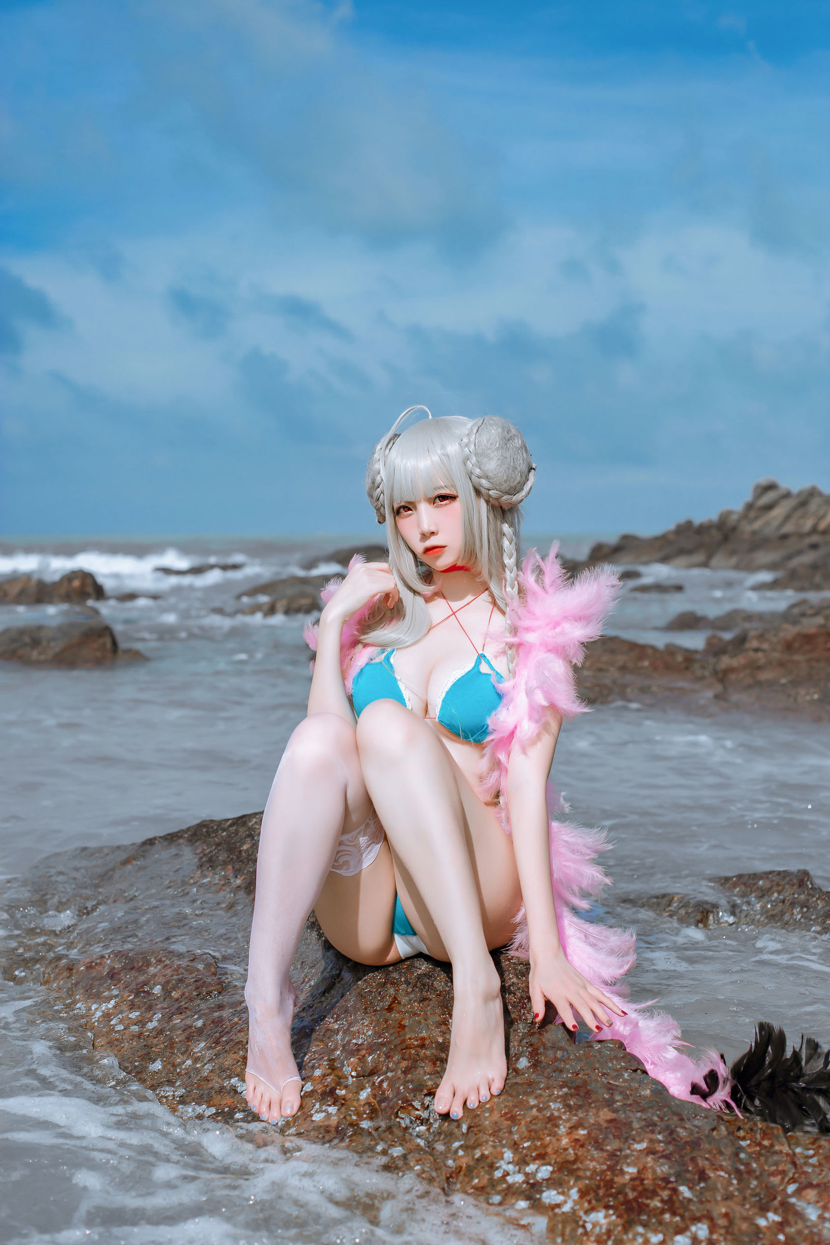 Cosplay寫真] 人氣Coser二佐Nisa - 碧藍航線泳裝