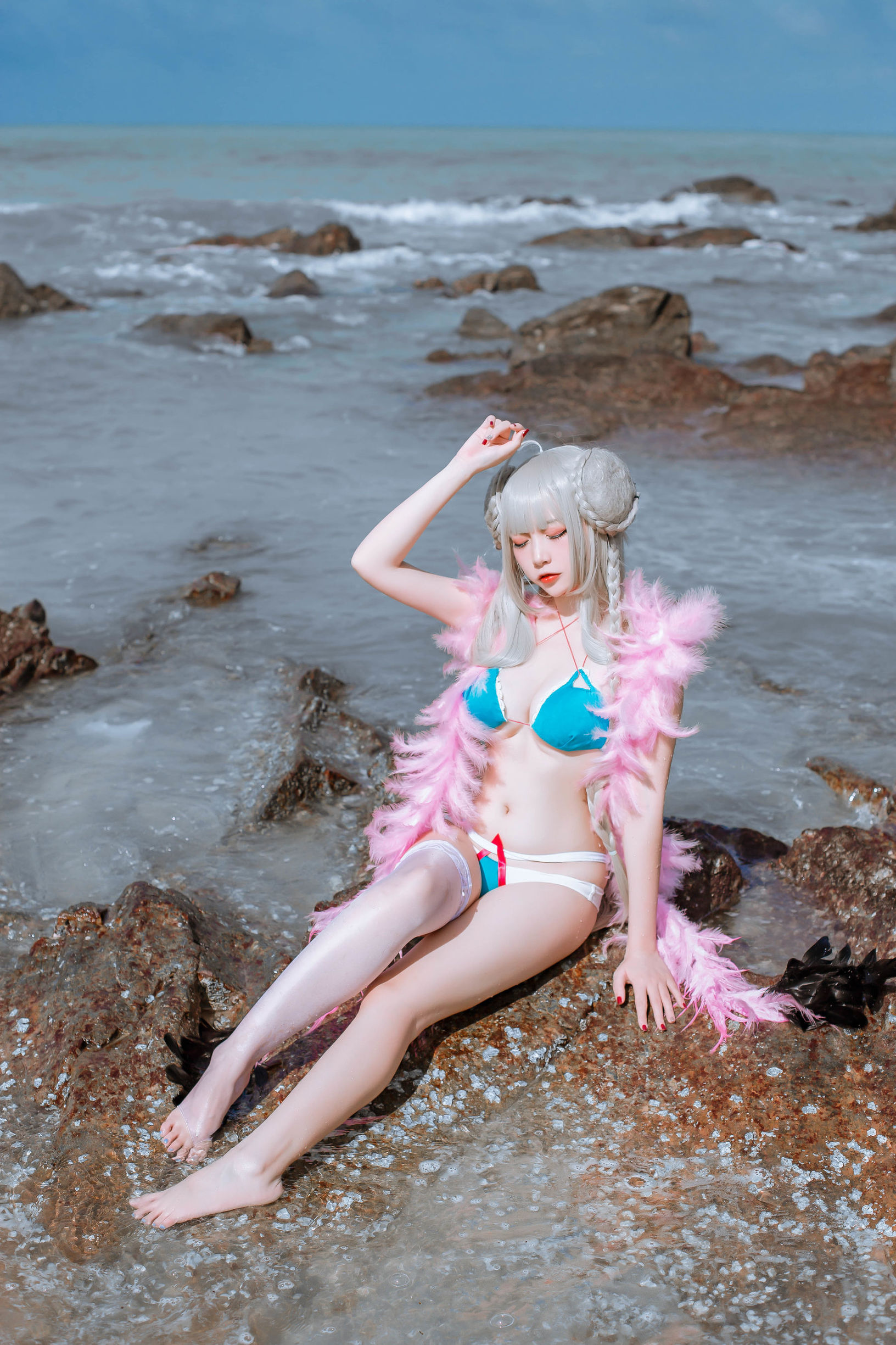 Cosplay寫真] 人氣Coser二佐Nisa - 碧藍航線泳裝