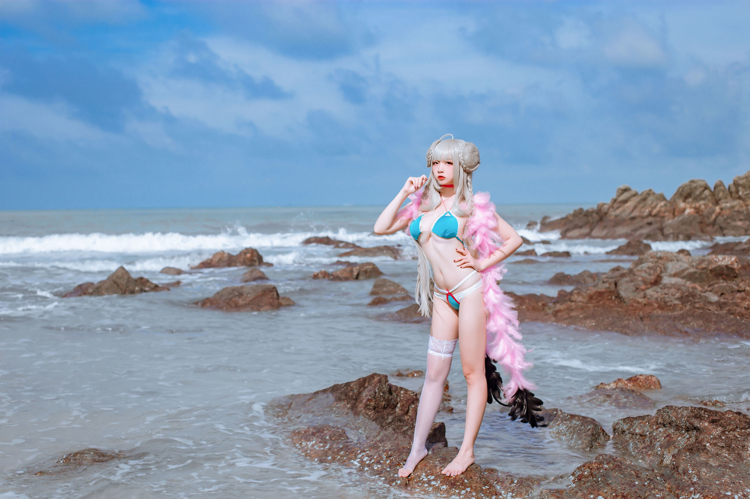 Cosplay寫真] 人氣Coser二佐Nisa - 碧藍航線泳裝