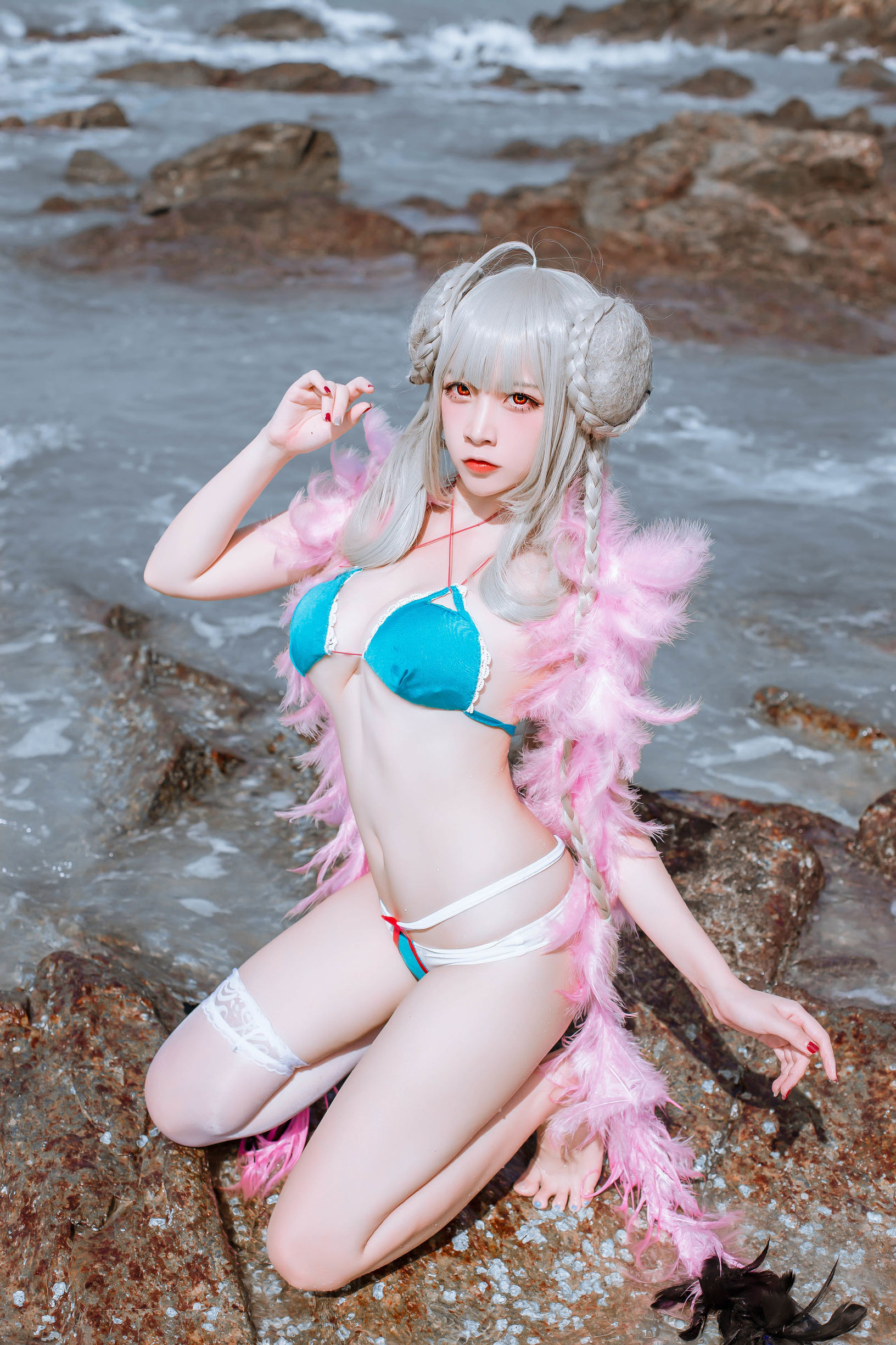 Cosplay寫真] 人氣Coser二佐Nisa - 碧藍航線泳裝