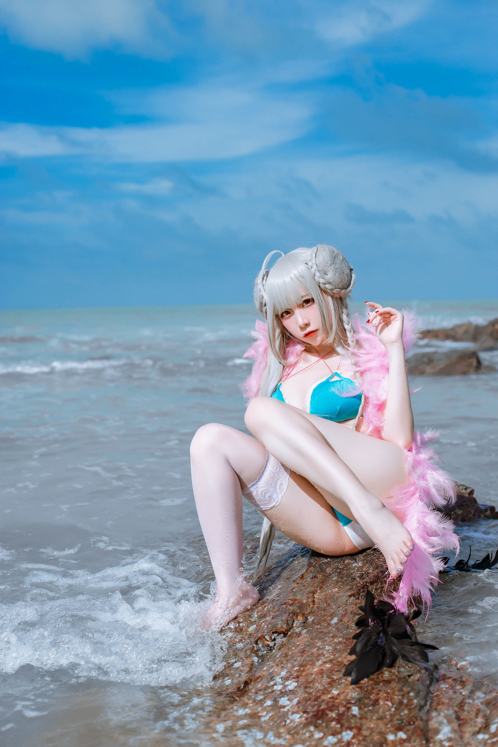 Cosplay寫真] 人氣Coser二佐Nisa - 碧藍航線泳裝