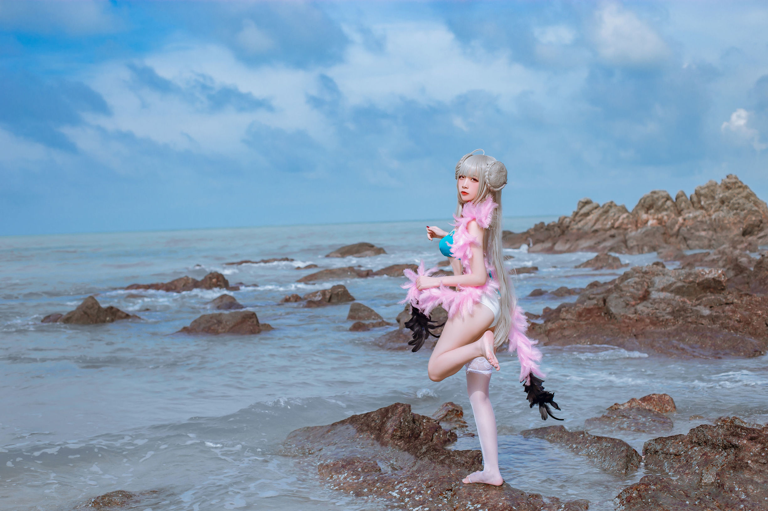 Cosplay寫真] 人氣Coser二佐Nisa - 碧藍航線泳裝