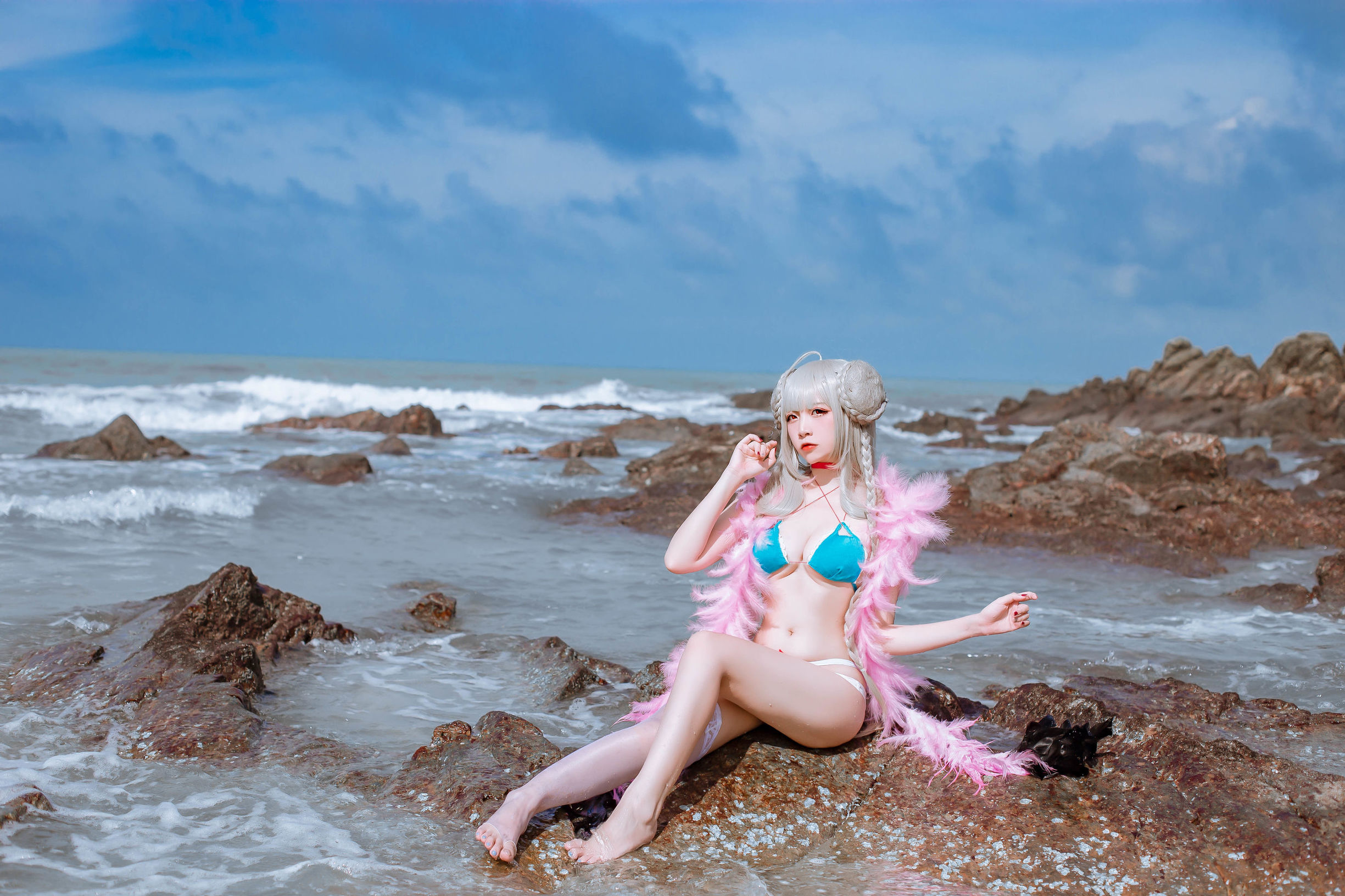 Cosplay寫真] 人氣Coser二佐Nisa - 碧藍航線泳裝