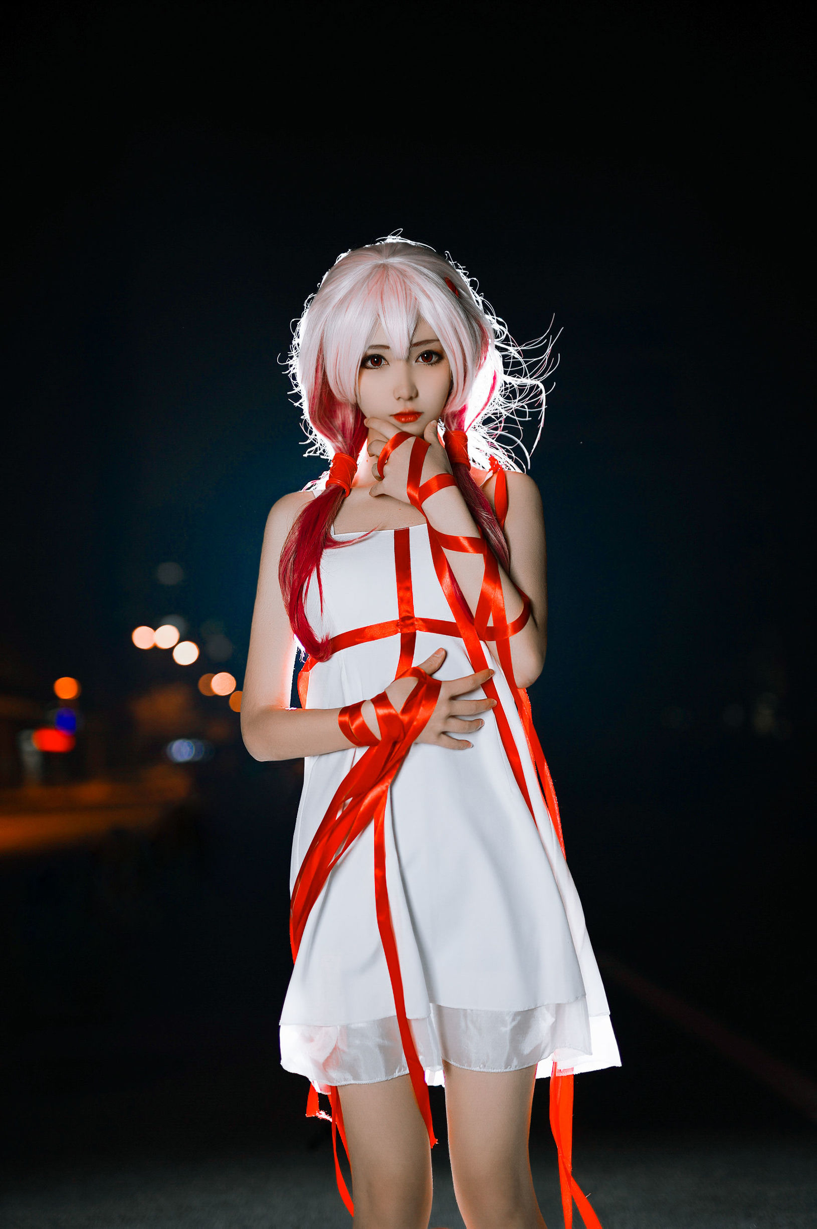 Cosplay寫真] 動漫博主南桃Momoko - 楪祈白裙