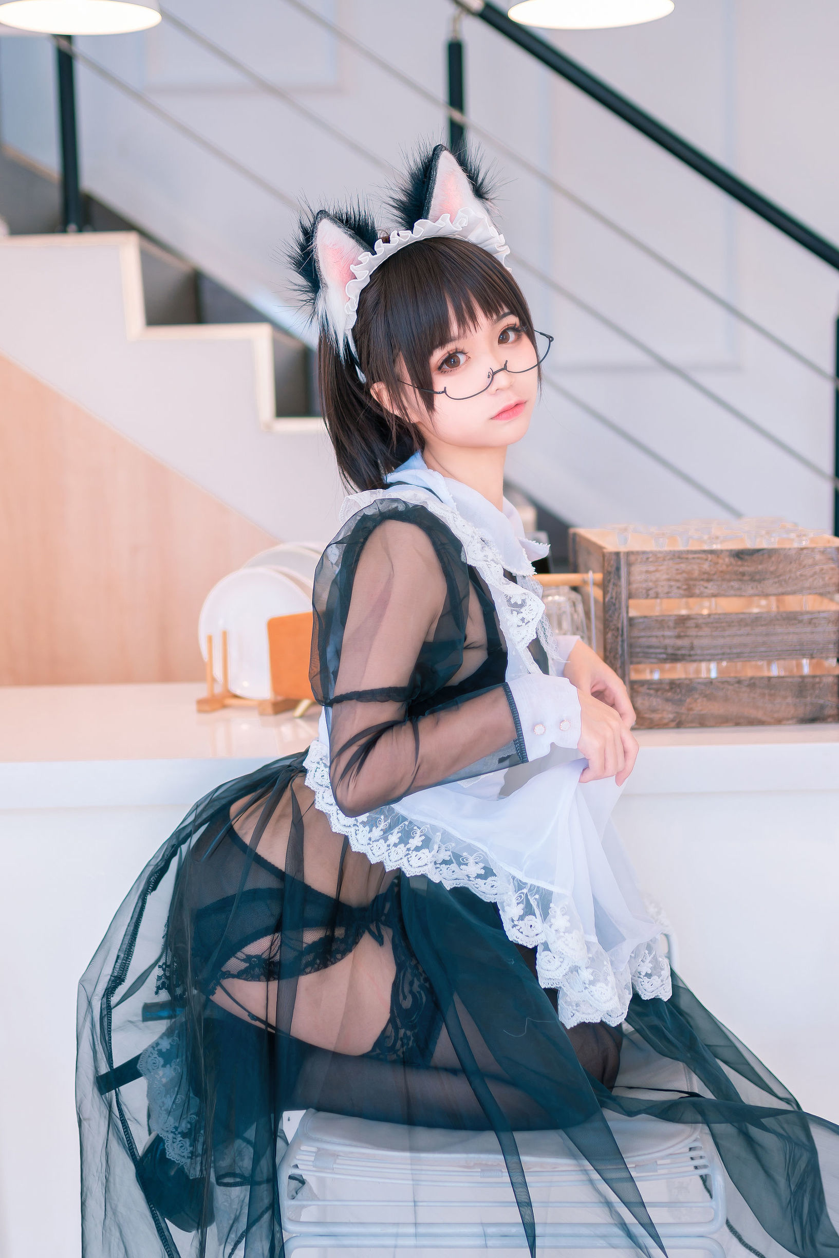 Cosplay寫真] 動漫博主蠢沫沫 - 透明女僕