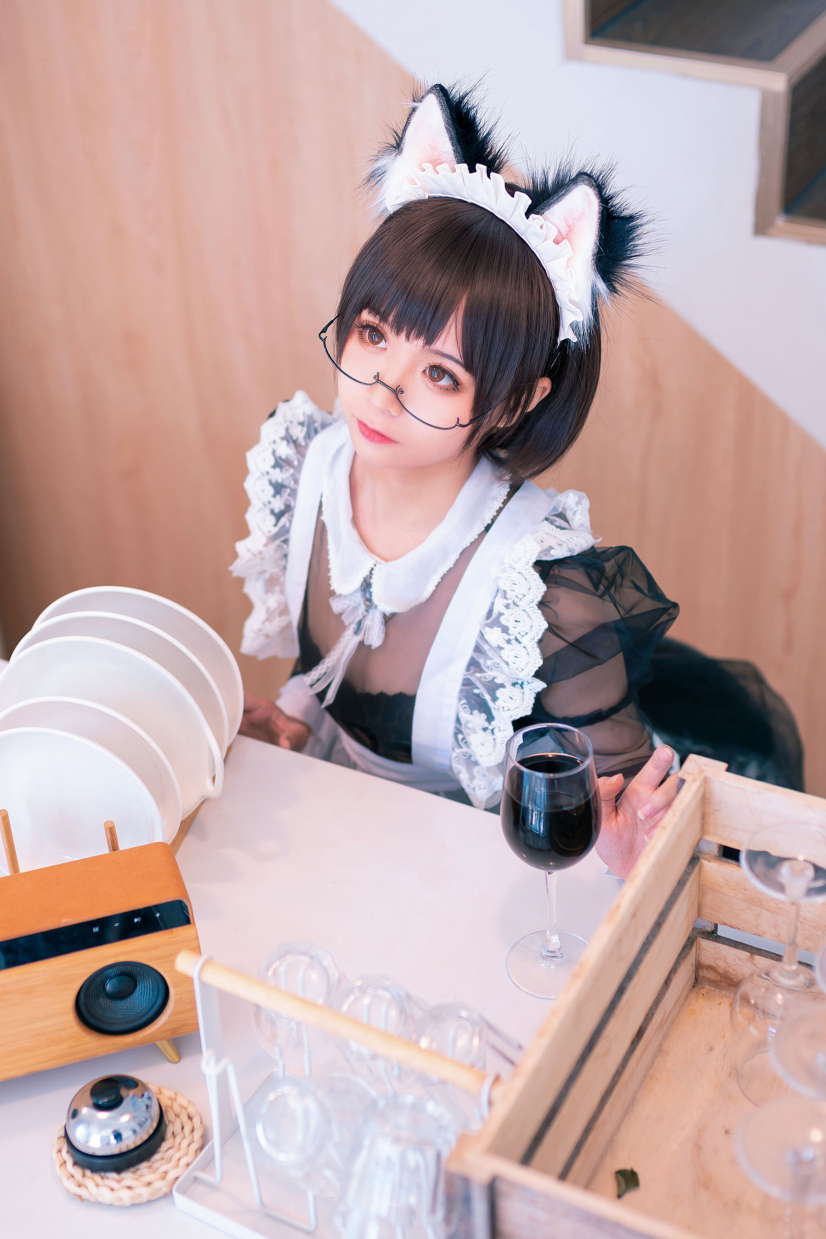 Cosplay Photos] Anime Blogger Chun Mo Mo - Transparent Maid
