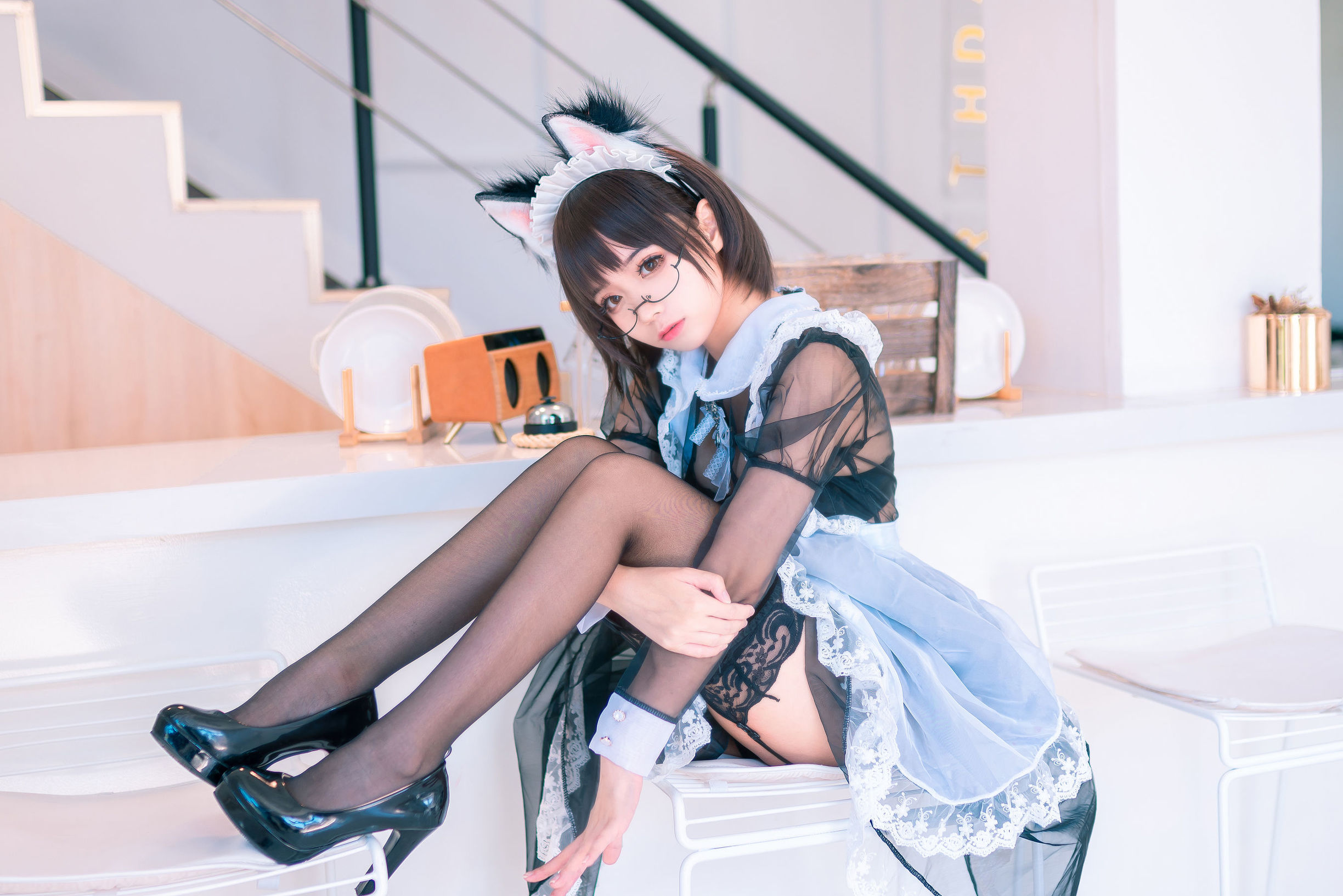 Cosplay寫真] 動漫博主蠢沫沫 - 透明女僕