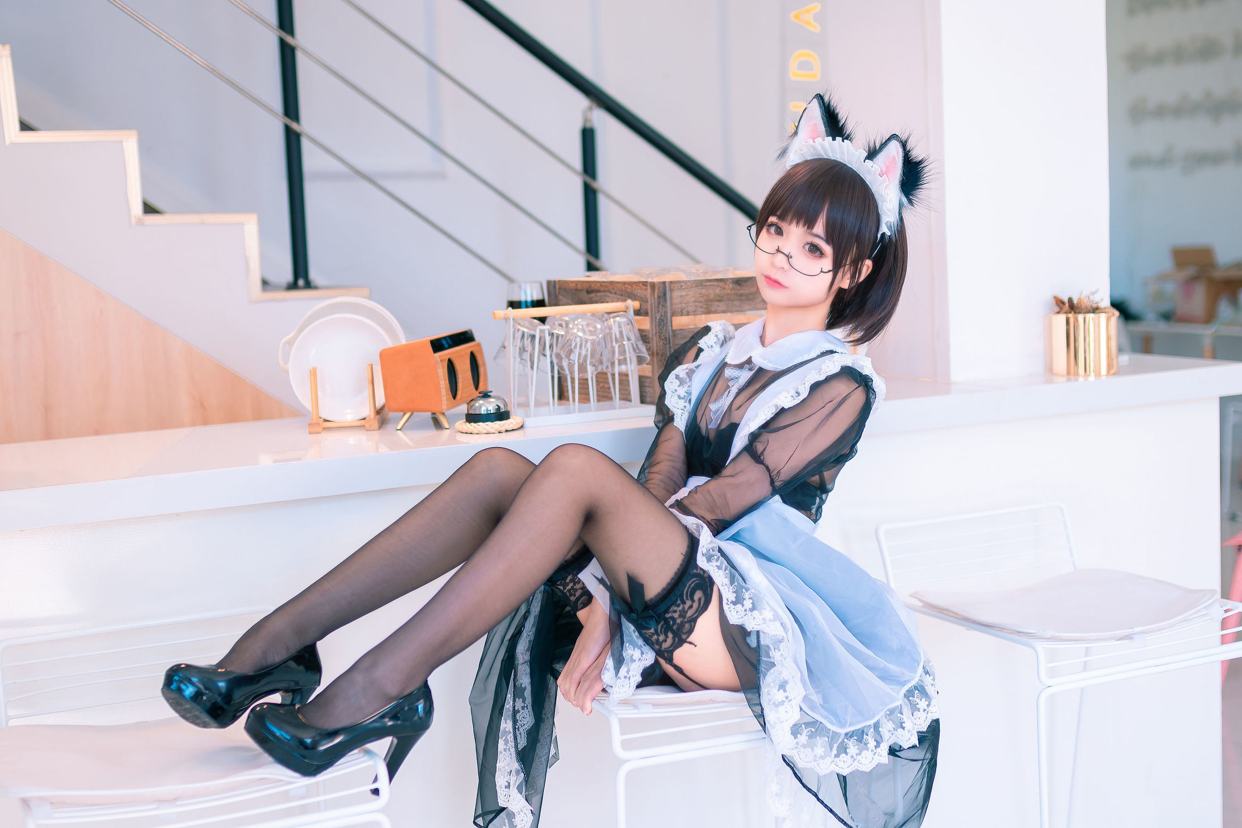 Cosplay寫真] 動漫博主蠢沫沫 - 透明女僕