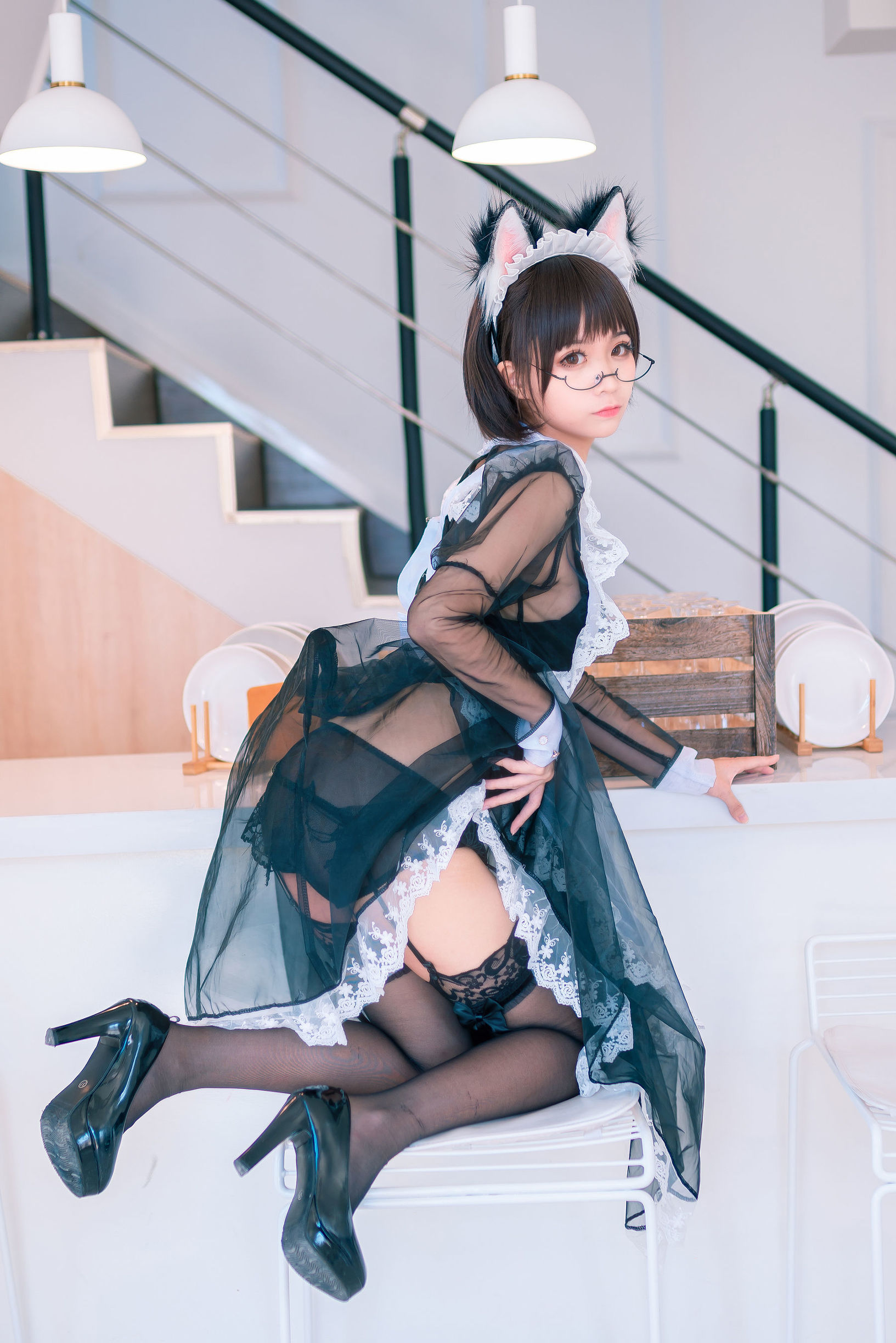 Cosplay寫真] 動漫博主蠢沫沫 - 透明女僕