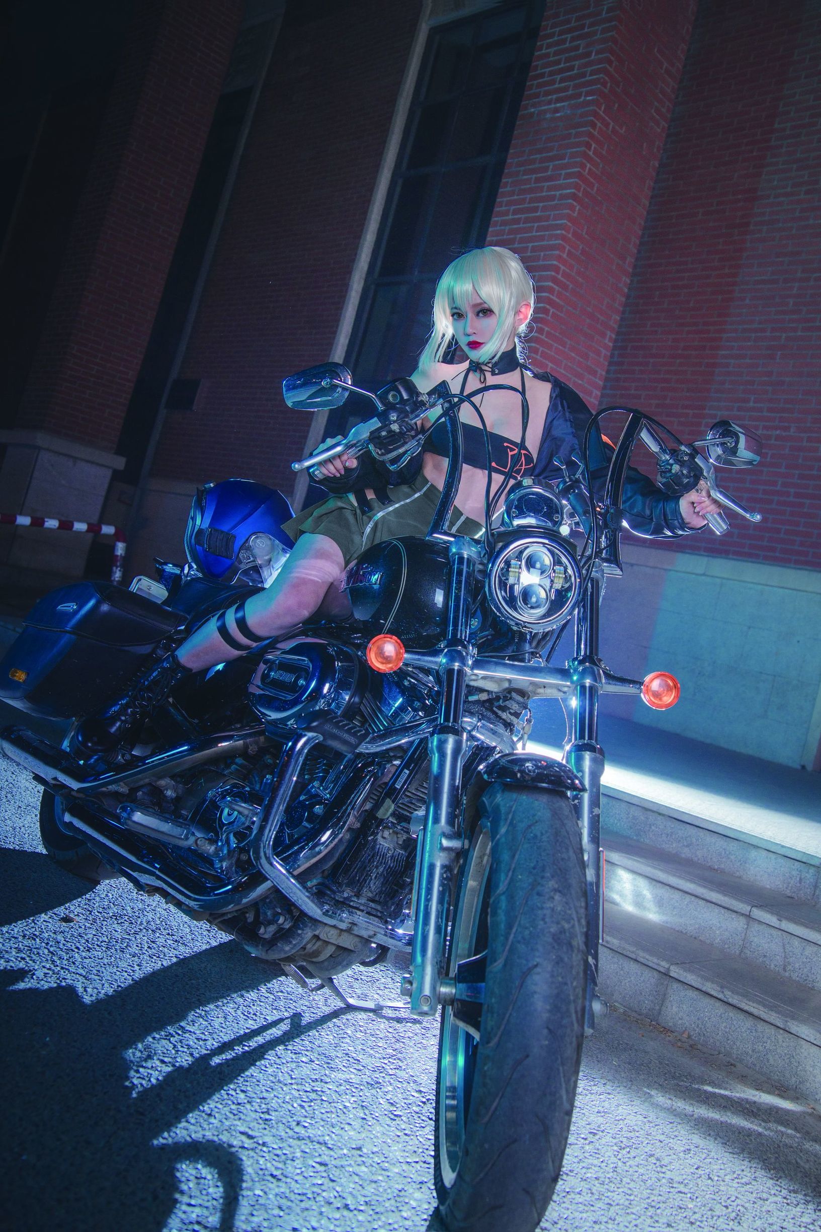 [Cosplay写真] 动漫博主铁板烧鬼舞w - 中山码头黑贞黑呆双人