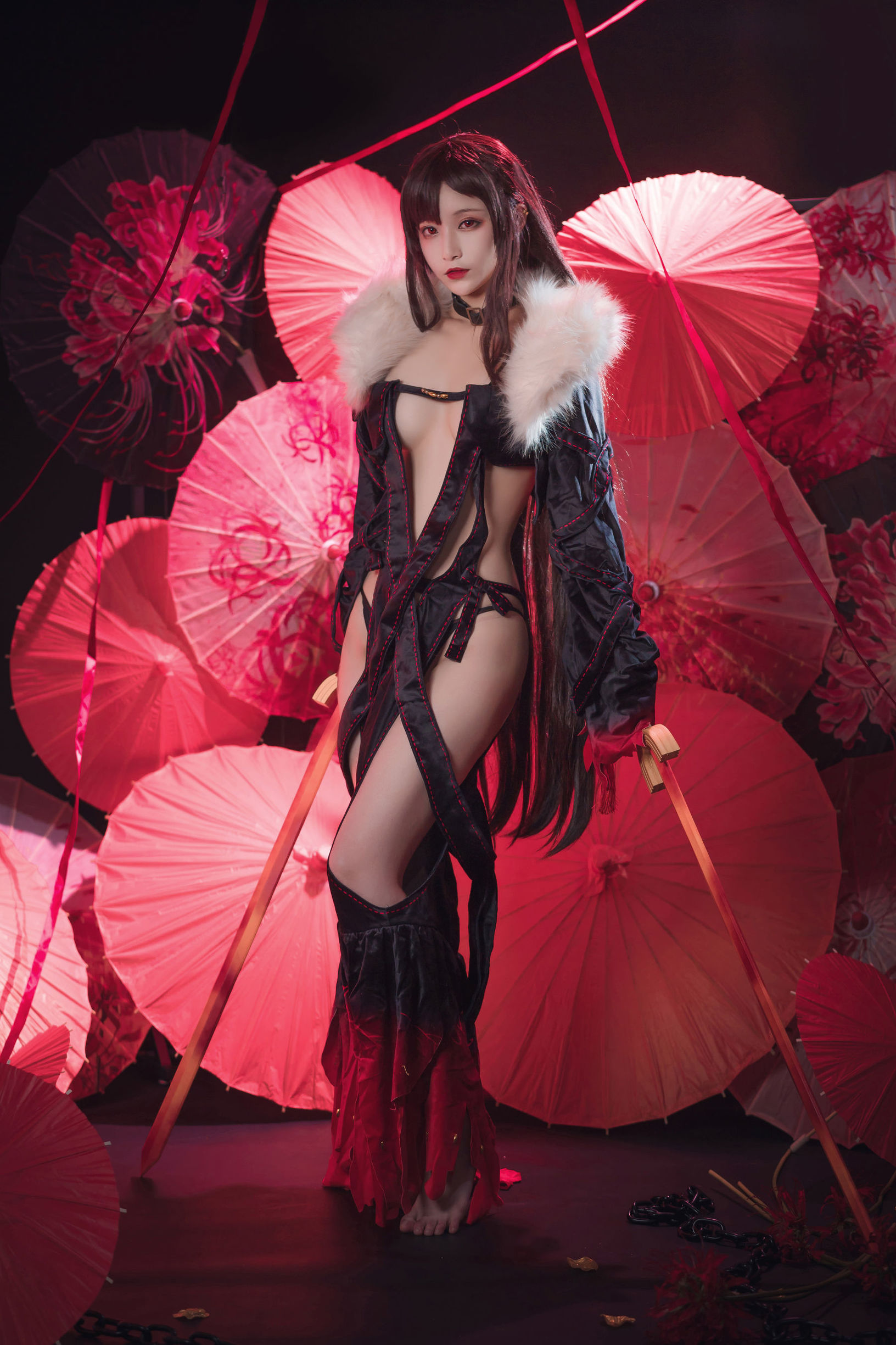 Cosplay寫真] 動漫博主鐵板燒鬼舞w - 虞美人