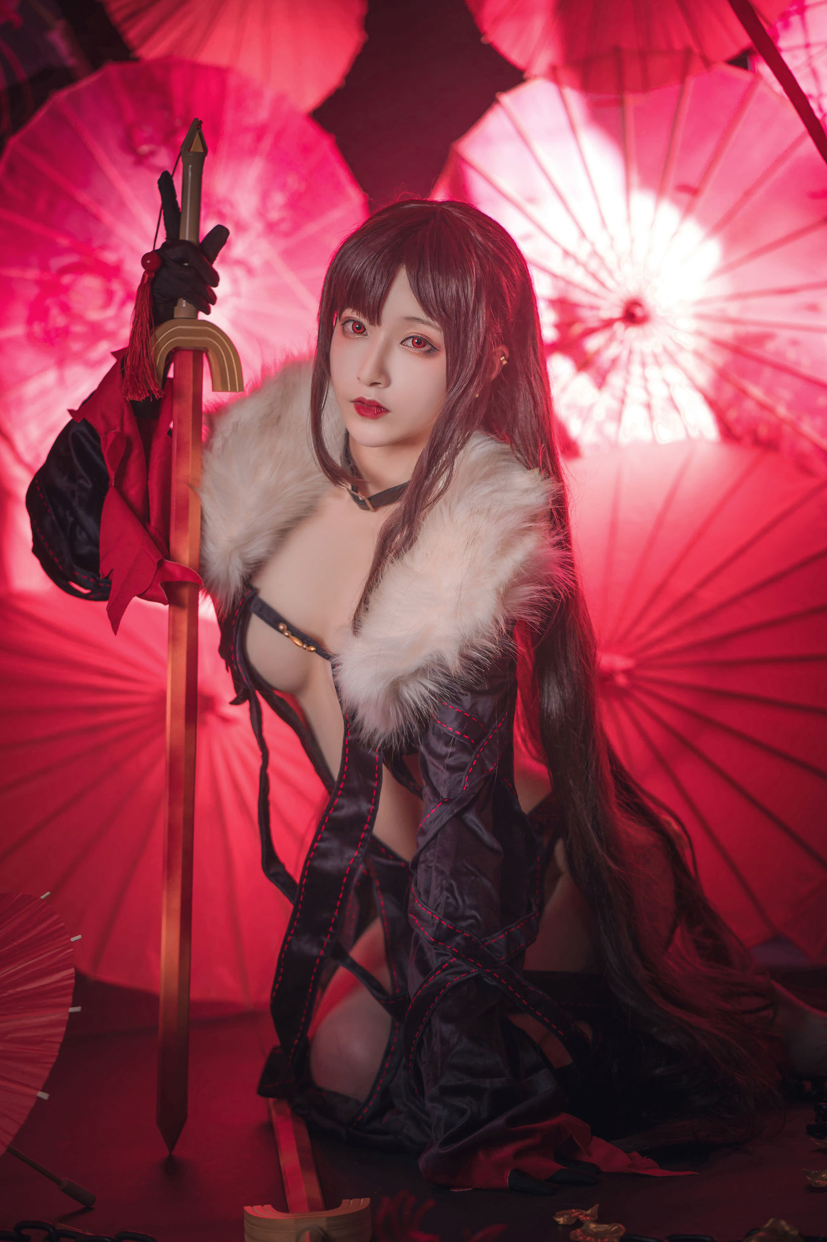 Cosplay寫真] 動漫博主鐵板燒鬼舞w - 虞美人