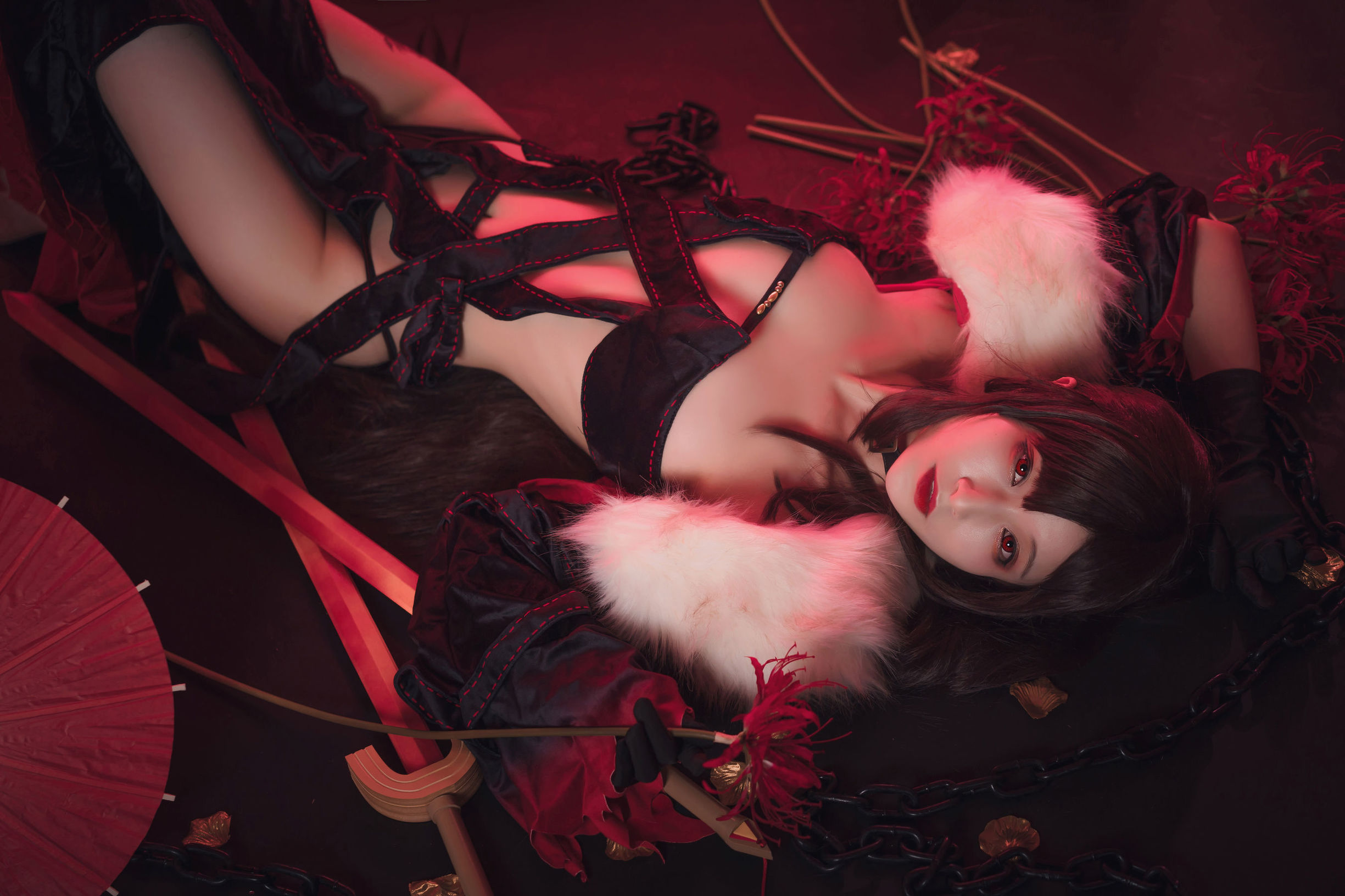 Cosplay寫真] 動漫博主鐵板燒鬼舞w - 虞美人